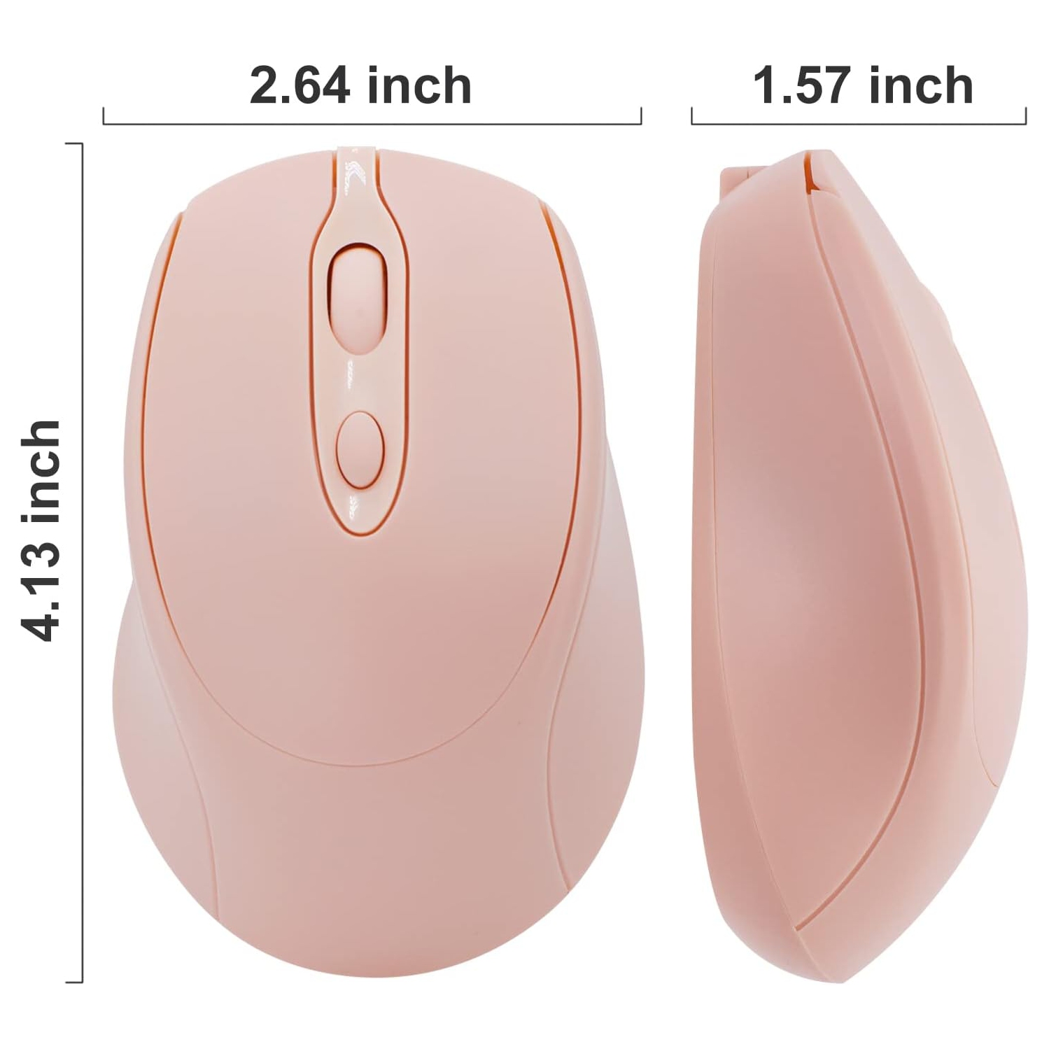 1PCS Bluetooth Mouse,Rechargeable Wireless Mouse for Laptop/iPad/MacBook Pro/Air, Silent Mouse Portable Slim(Pink)