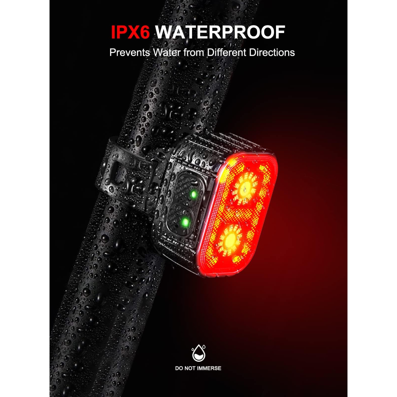 Bicycle Lights, Rechargeable Bicycle Light Set, Front and Rear Tail Light Reflectors for Night Riding