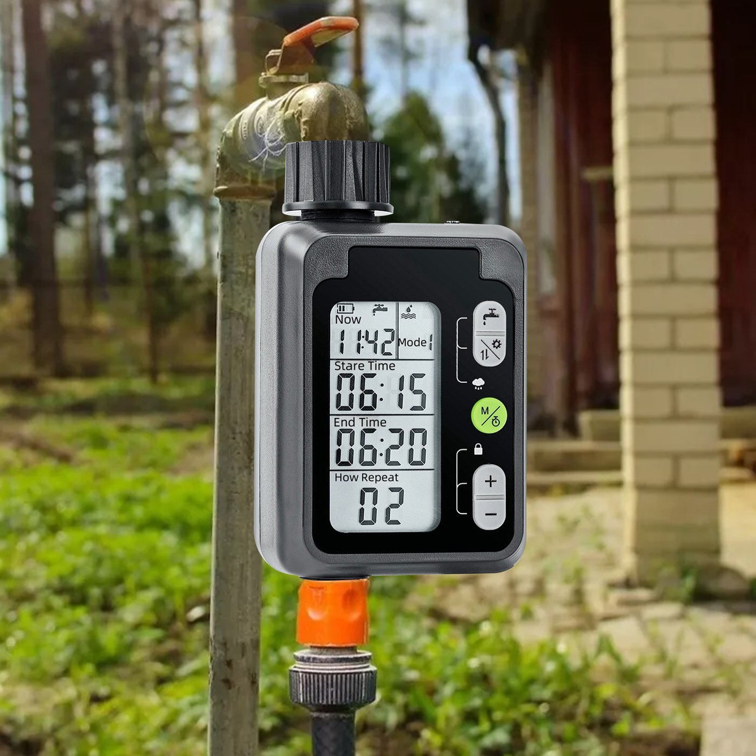 Minuterie d'arrosage électronique de LCD, minuterie d'arrosage automatique de tuyau, minuterie intelligente pour le jardin