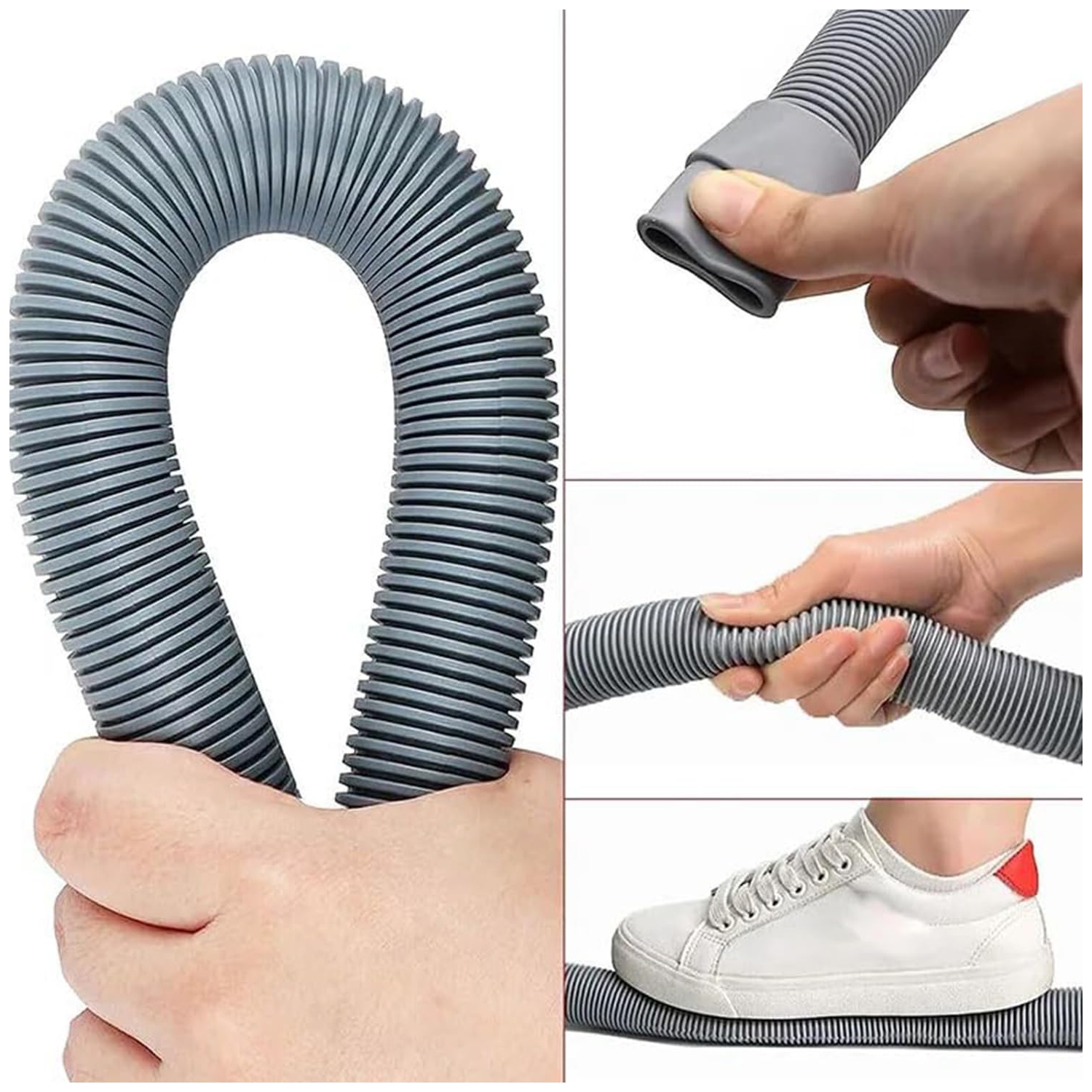 6.56&nbsp;pi Trousse d'extension de tuyau d'évacuation de la laveuse pour laveuse ondulée flexible de vidange de lave-vaisselle