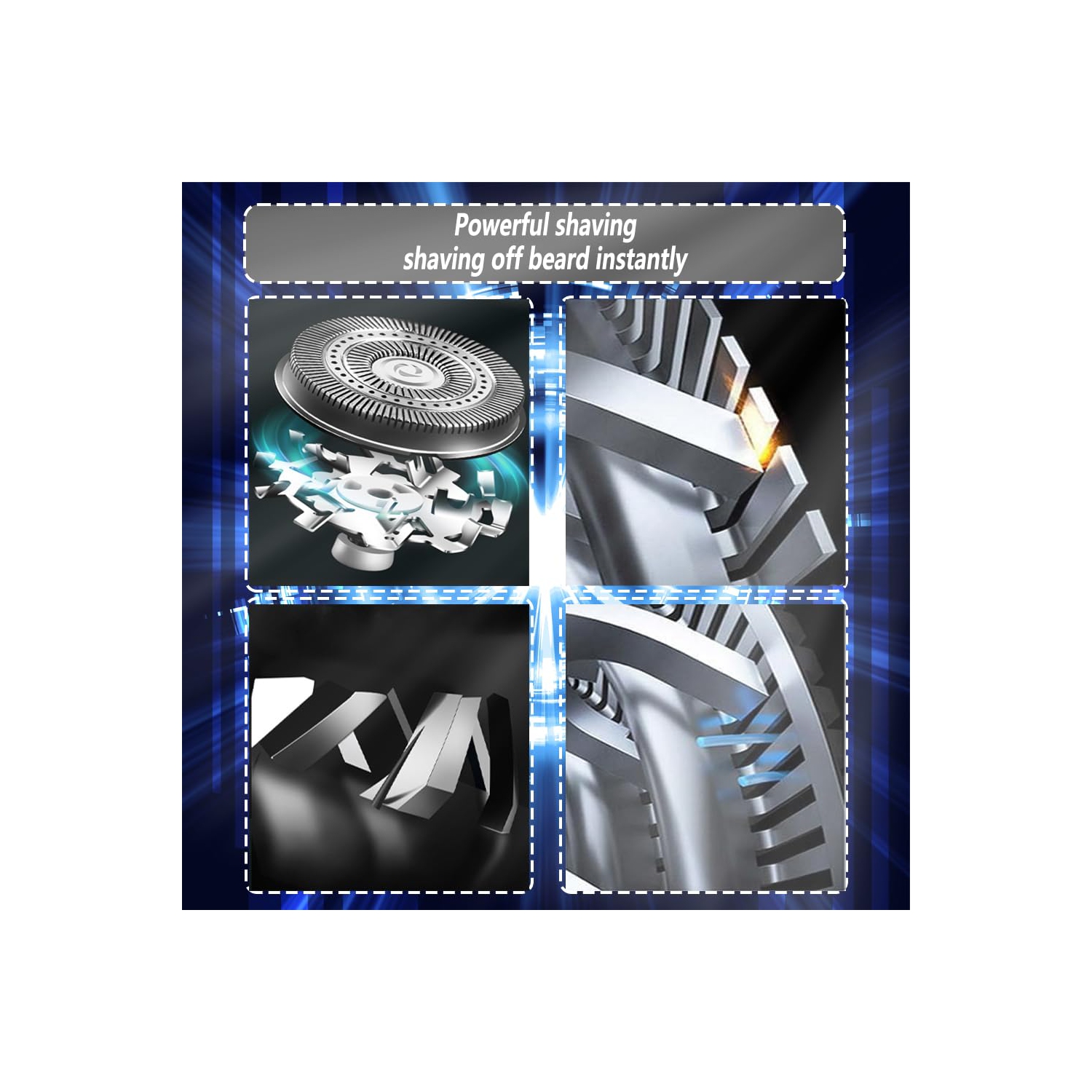 Portable Electric Shaver, USB Rechargeable Men's Shaver with Digital Display, Compact and Portable for Office and Travel