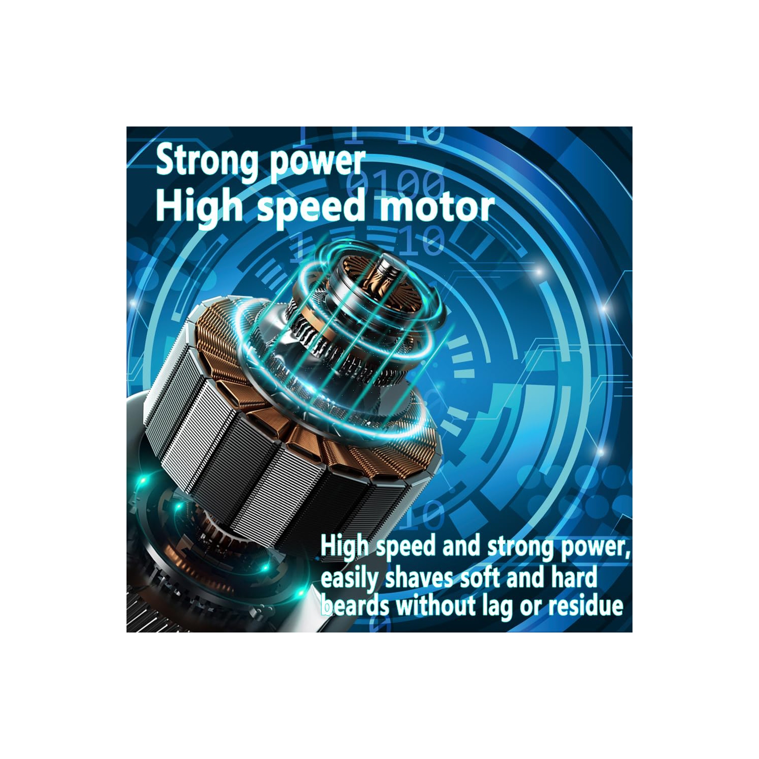 Portable Electric Shaver, USB Rechargeable Men's Shaver with Digital Display, Compact and Portable for Office and Travel