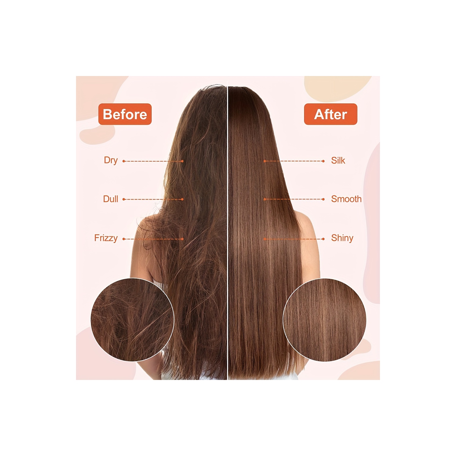 Outil de coiffure à air chaud 2-en-1, brosse rotative pour sèche-cheveux avec 1 grande et 1 petite tête de brosse, pour une utilisation en voyage ou