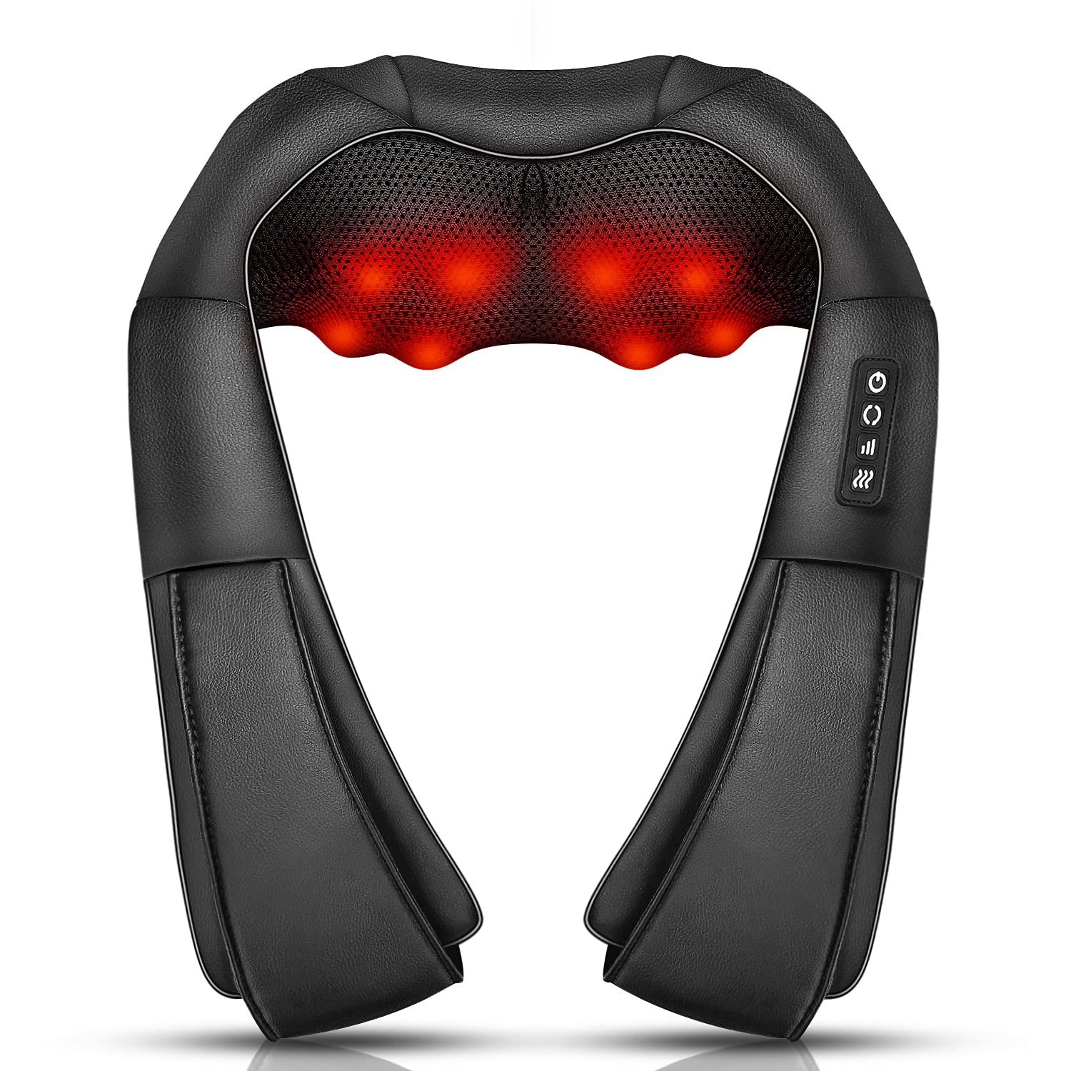Neck Massager with Heat, Shiatsu Back Massager for Pain Relief Deep, Suitable for Home and Office