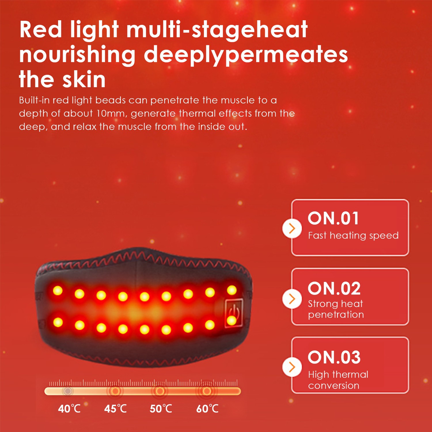 Red Light Therapy Heated Nose Mask, Rechargeable Hot Compress Nose Mask Relieves Rhinitis and Nasal Congestion