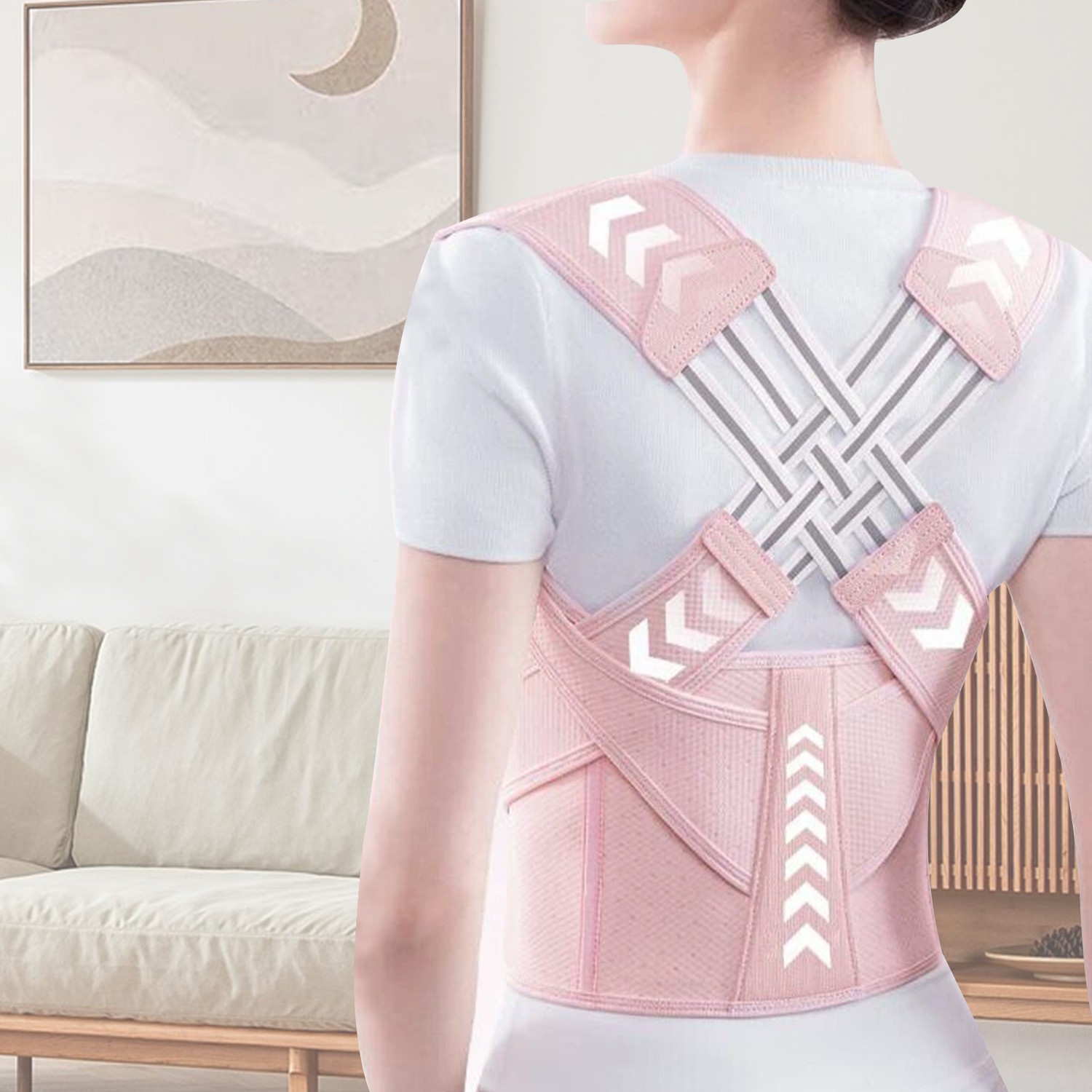 Hunchback Correction Belt, Beautiful Back Shaping Belt to Correct Body Posture and Prevent Scoliosis