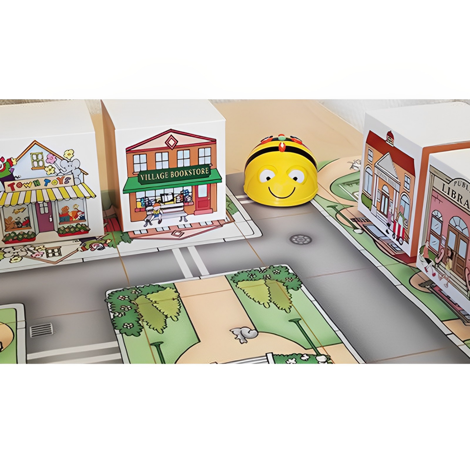 Ensemble de programmation et de robotique See & Say de Bee-Bot avec 1 tapis communautaires et 1 ensemble de construction communautaire 3D | Ensemble