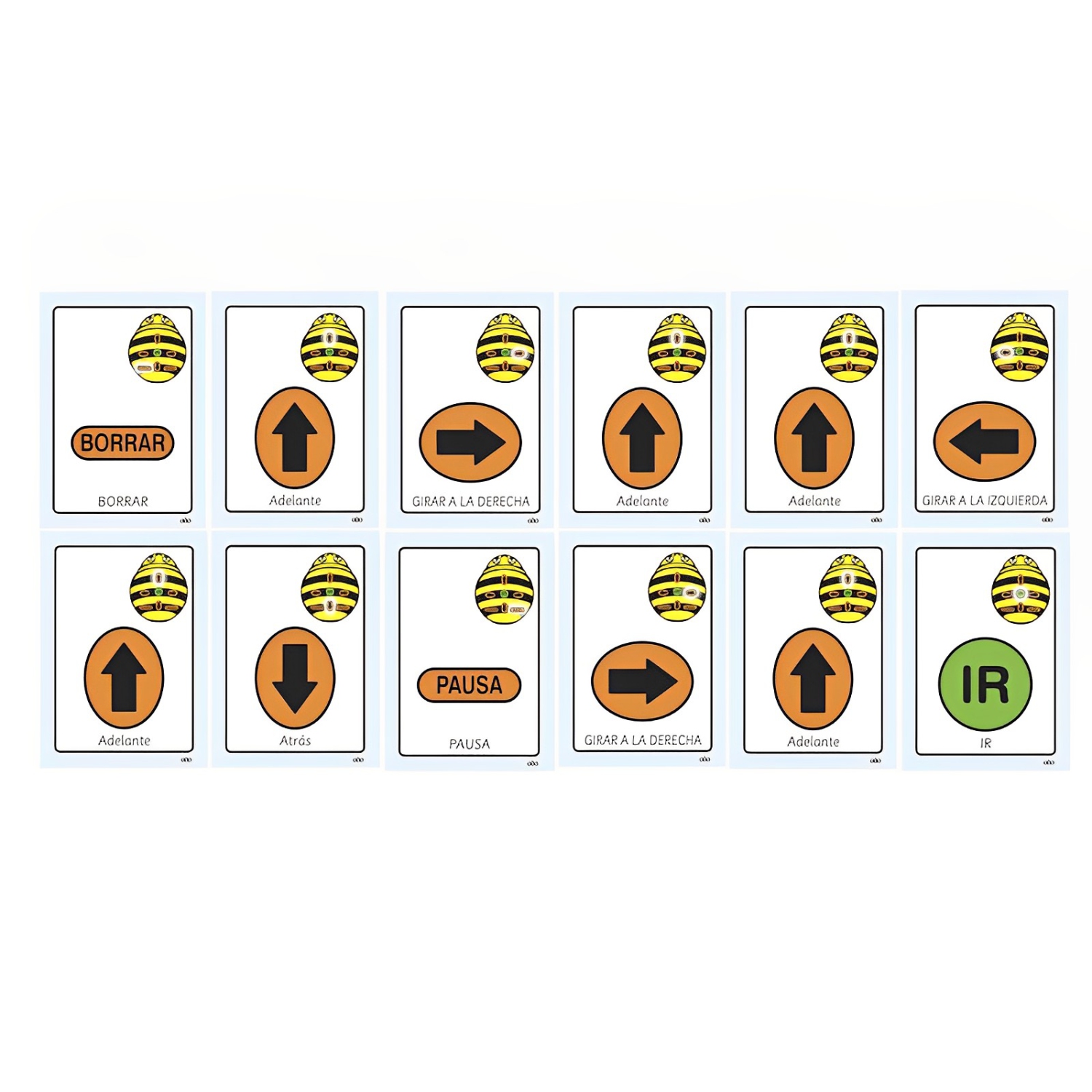 TTS Bee-Bot Robotics – Ensemble de groupe, version See & Say, 3 tapis d'activités et cartes de séquence A5