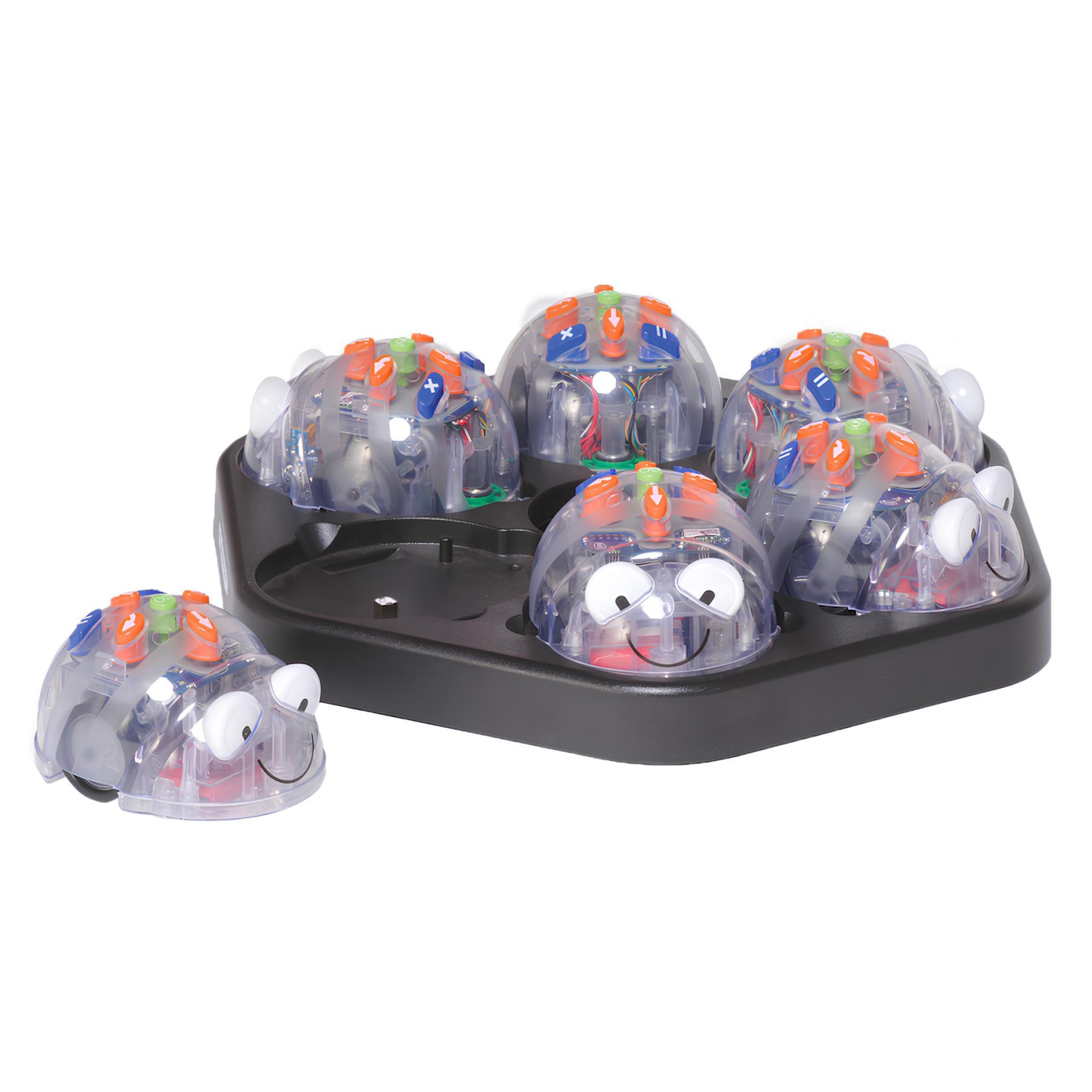 Robot de plancher programmable Blue-Bot, ensemble de robot éducatif rechargeable avec 3 tapis d'activités pour l'apprentissage STIM, programmation de