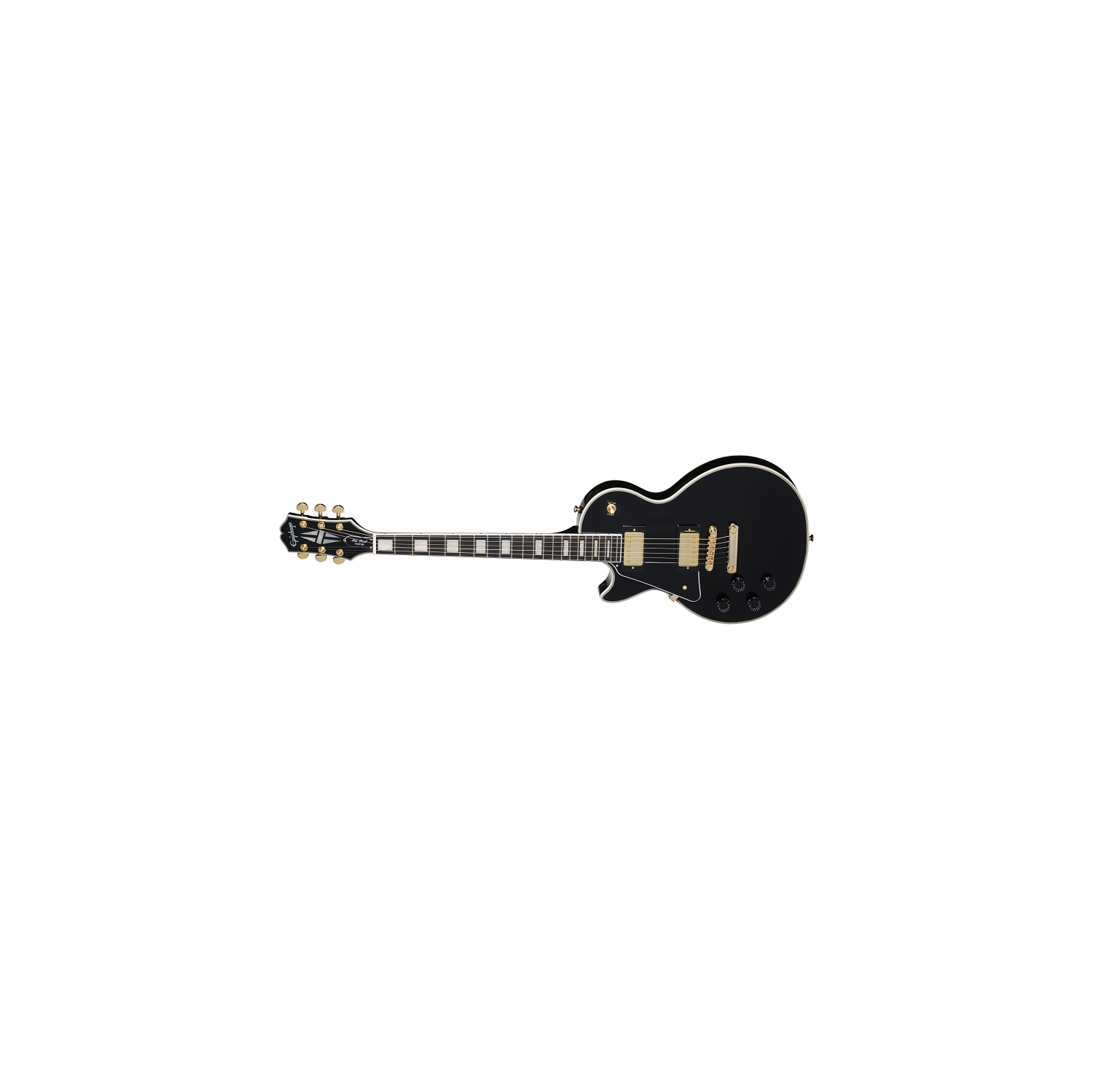 Guitare électrique Les Paul Custom d'Epiphone avec étui - Ébène