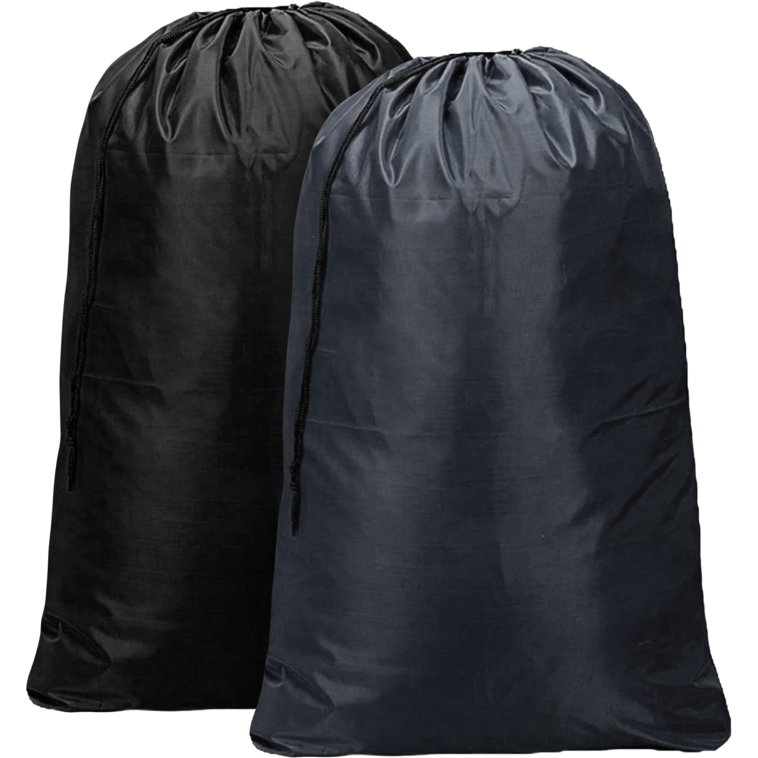 Sacs à lessive en nylon de lin canadien, 24 x 36 po, paq. 2, range-tout à cordon de serrage en tissu étanche, panier à linge de rangement