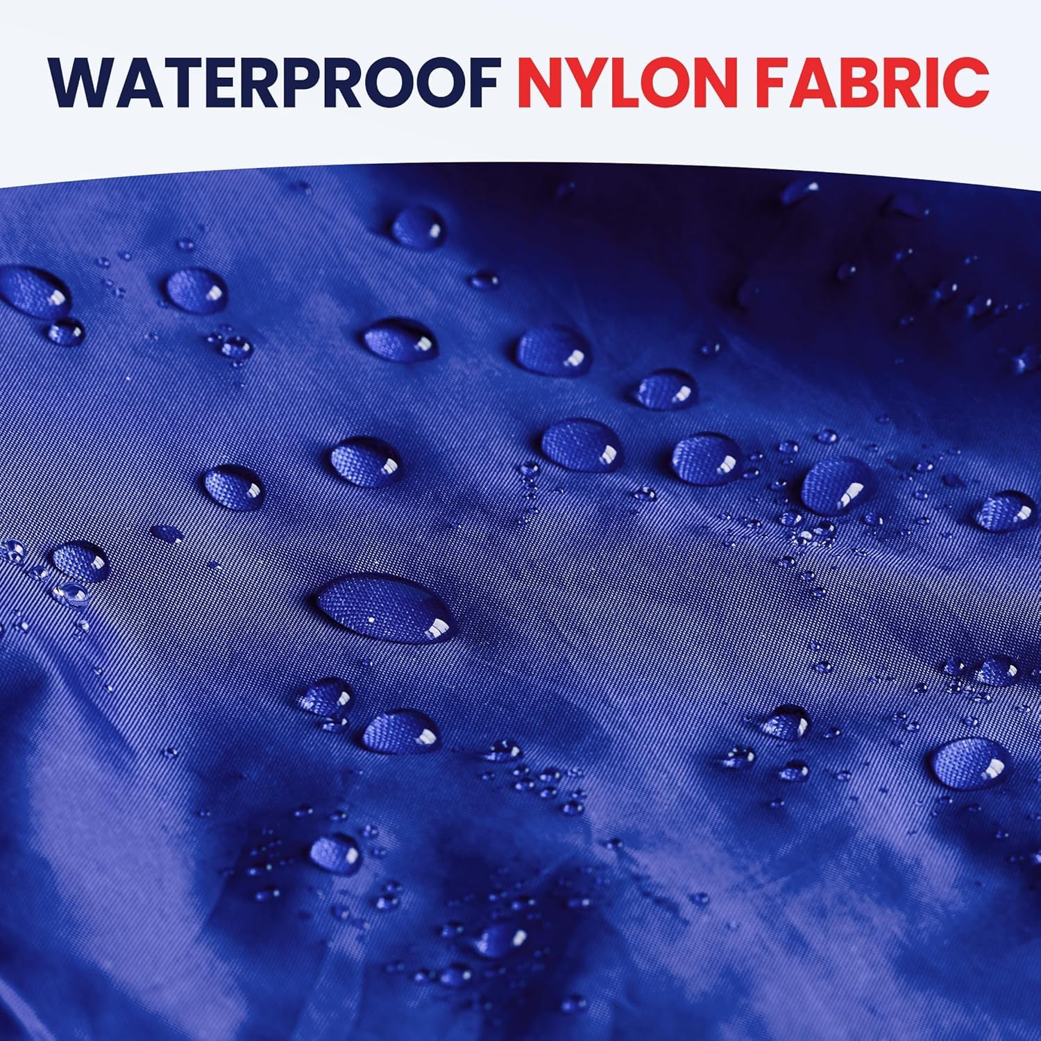 Canadian Linen Nylon Laundry Bags, 24"x36", 6 Pack, Drawstring Clothes Organizer Waterproof Fabric Durable Storage Bag Hamper, Blue