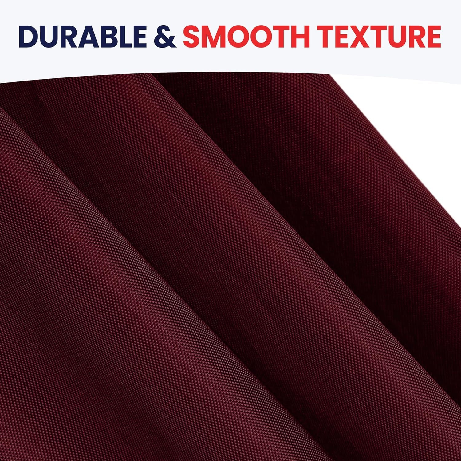 Canadian Linen Nylon Laundry Bags, 24"x36", 6 Pack, Drawstring Clothes Organizer Waterproof Fabric Durable Storage Bag Hamper, Red