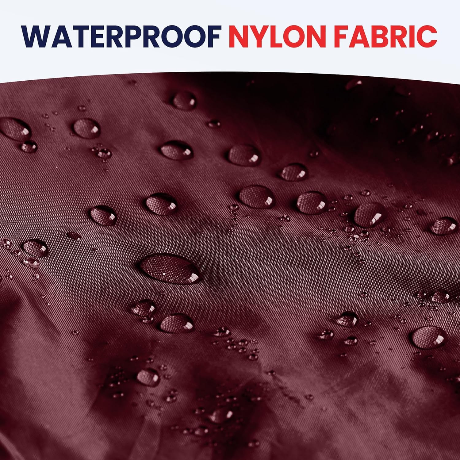 Canadian Linen Nylon Laundry Bags, 24"x36", 6 Pack, Drawstring Clothes Organizer Waterproof Fabric Durable Storage Bag Hamper, Red