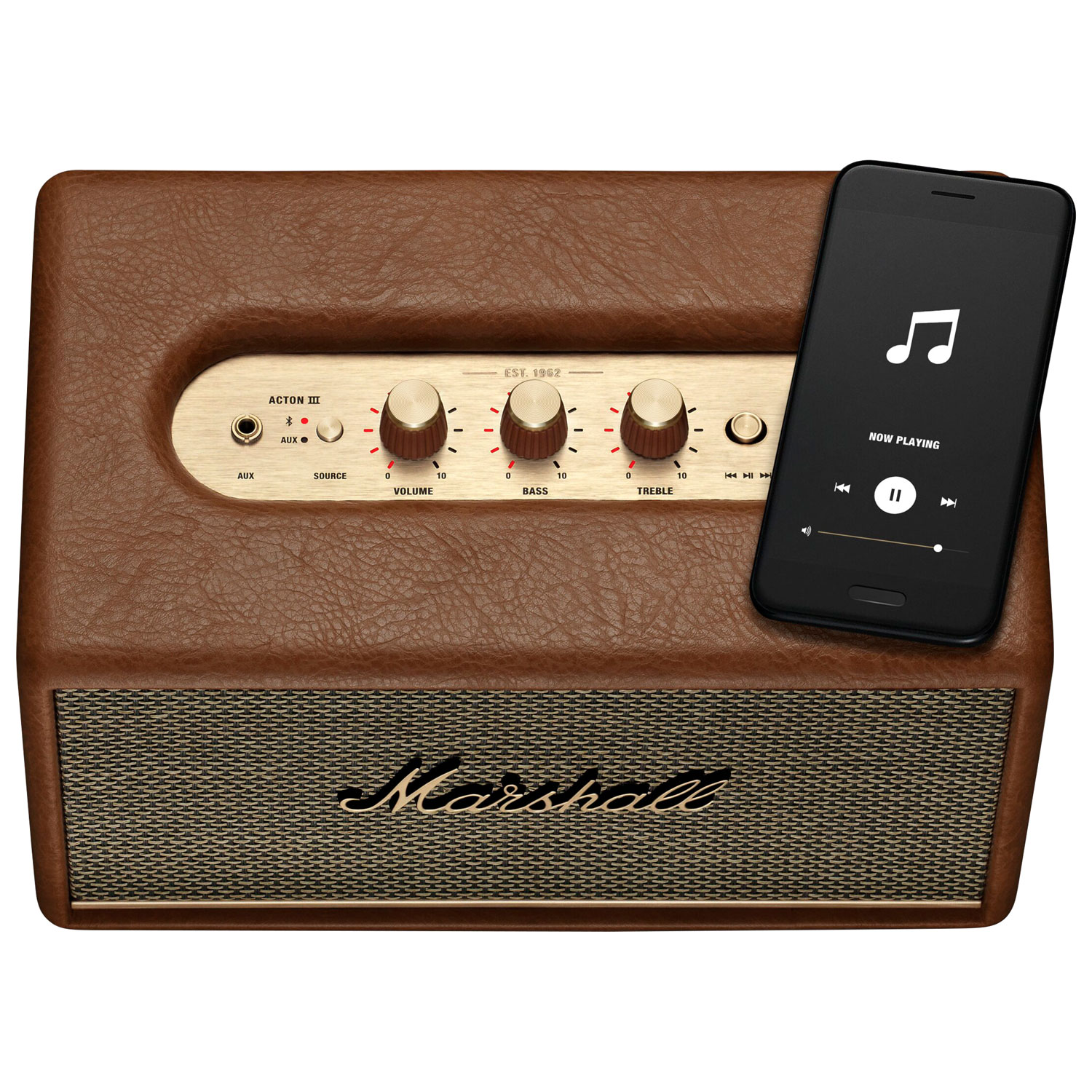 Haut-parleur Bluetooth sans fil Acton III de Marshall - Brun