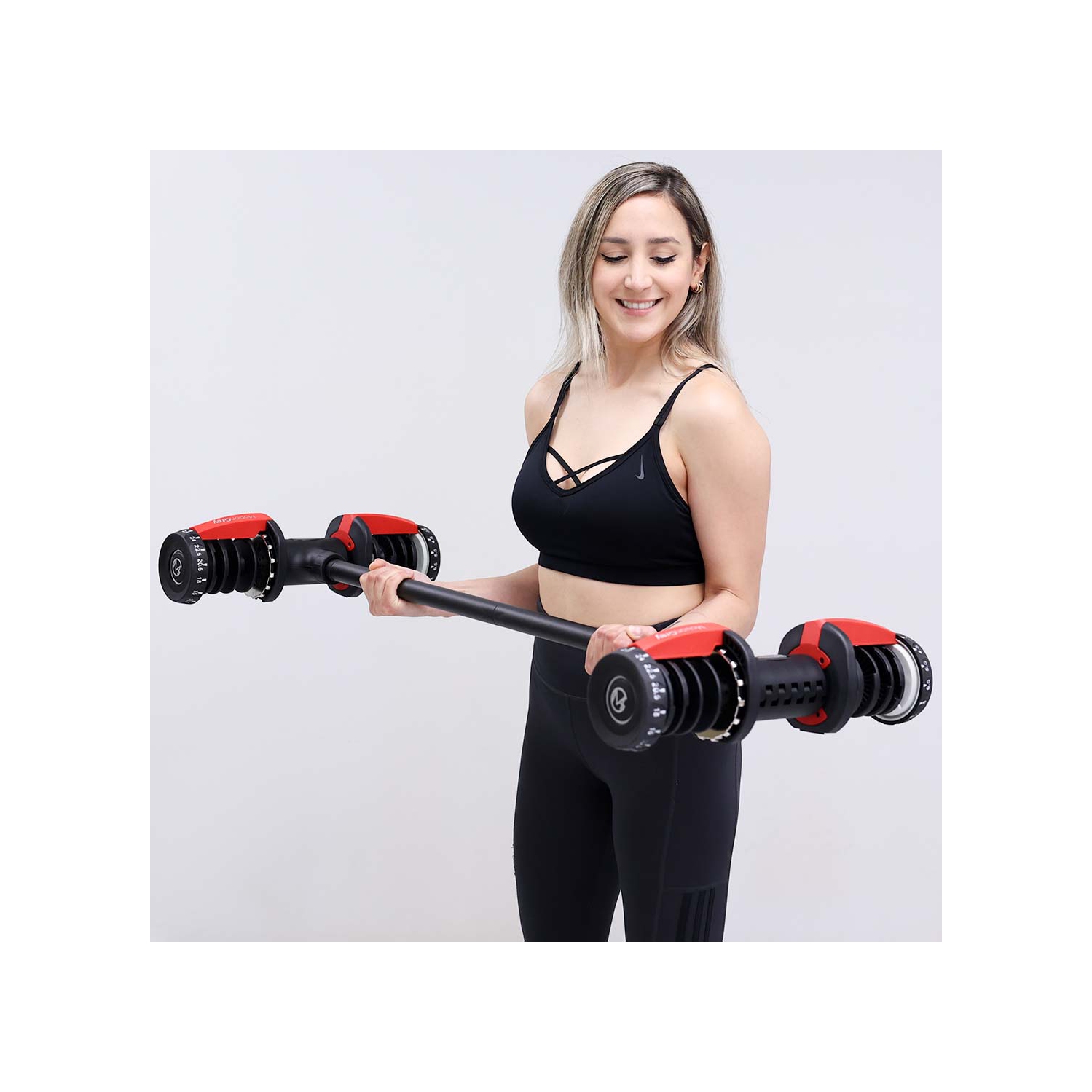 Dumbbell Converter - Transforms Dumbbells to Barbell & Kettlebell Sets, Adjustable Weight Bars for Home Gym & Lifting
