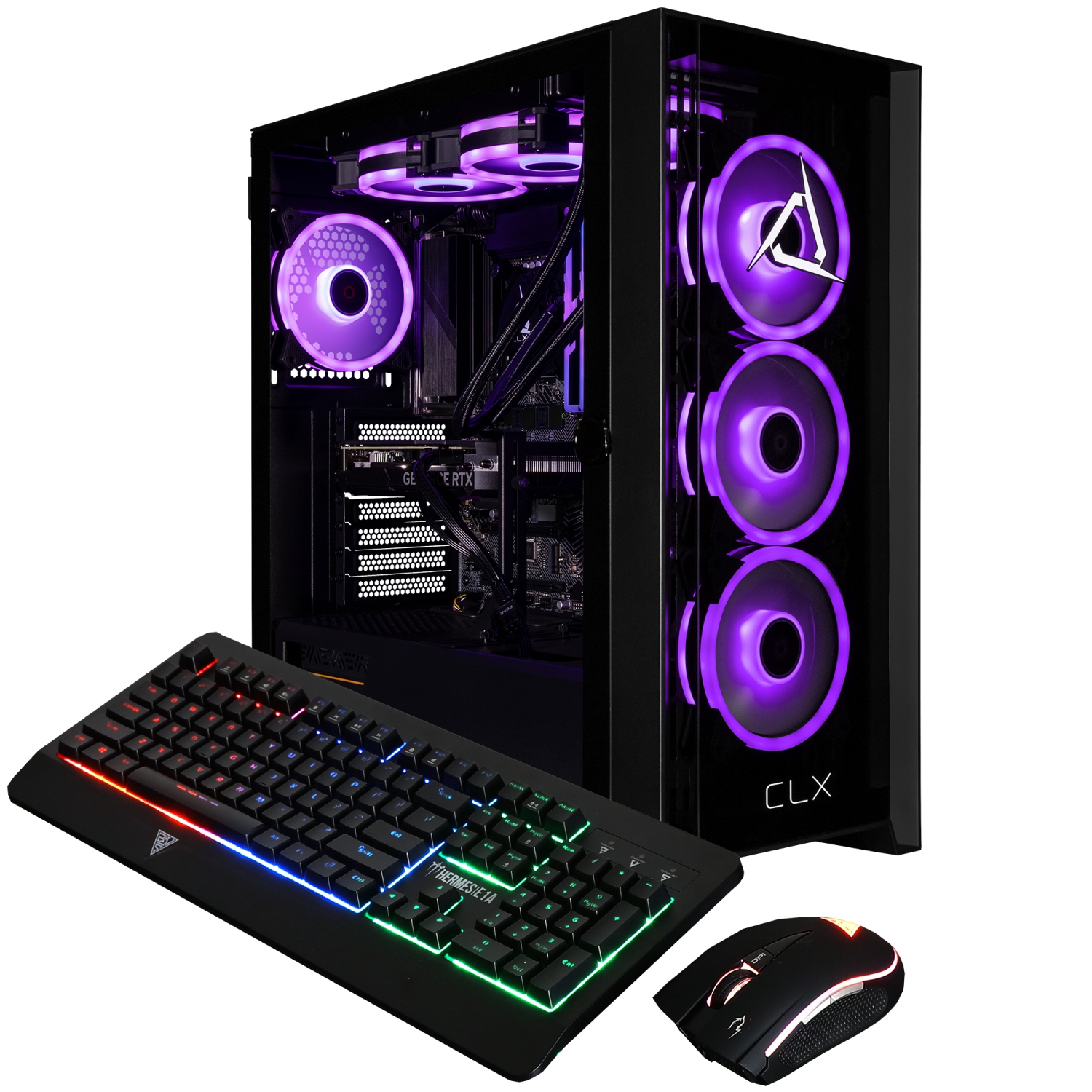 CLX SET Gaming Desktop - Liquid Cooled Intel Core i7 14700KF 3.4GHz 20-Core Processor, 32GB DDR5 Memory, RTX 5070 12GB GDDR7 Graphics, 2TB SSD, WiFi,