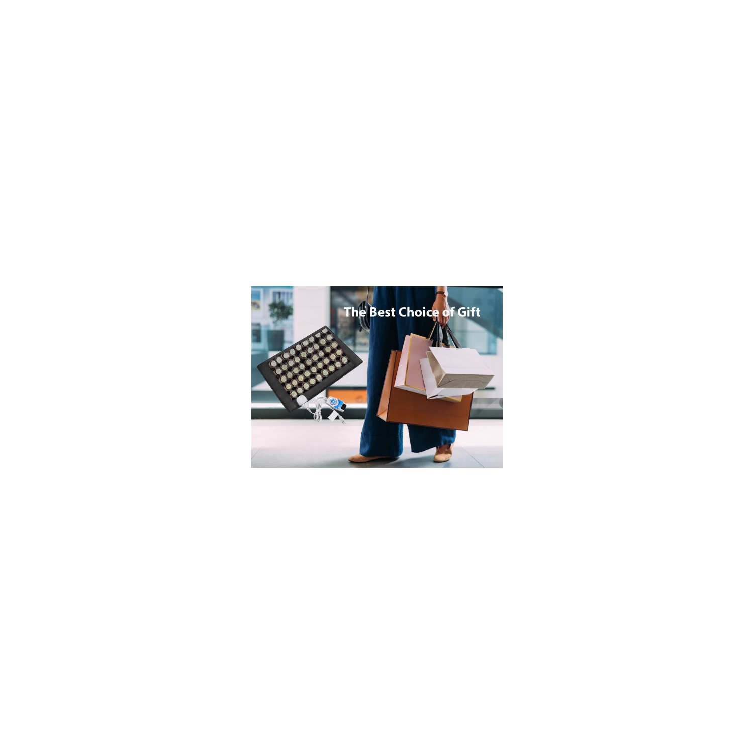 Heating Pad with Jade Stones – Large 24"x38" Heated Therapy Mat for Pain Relief, Smart Digital Controller, Deep Penetration Heat for Back, Legs, Neck