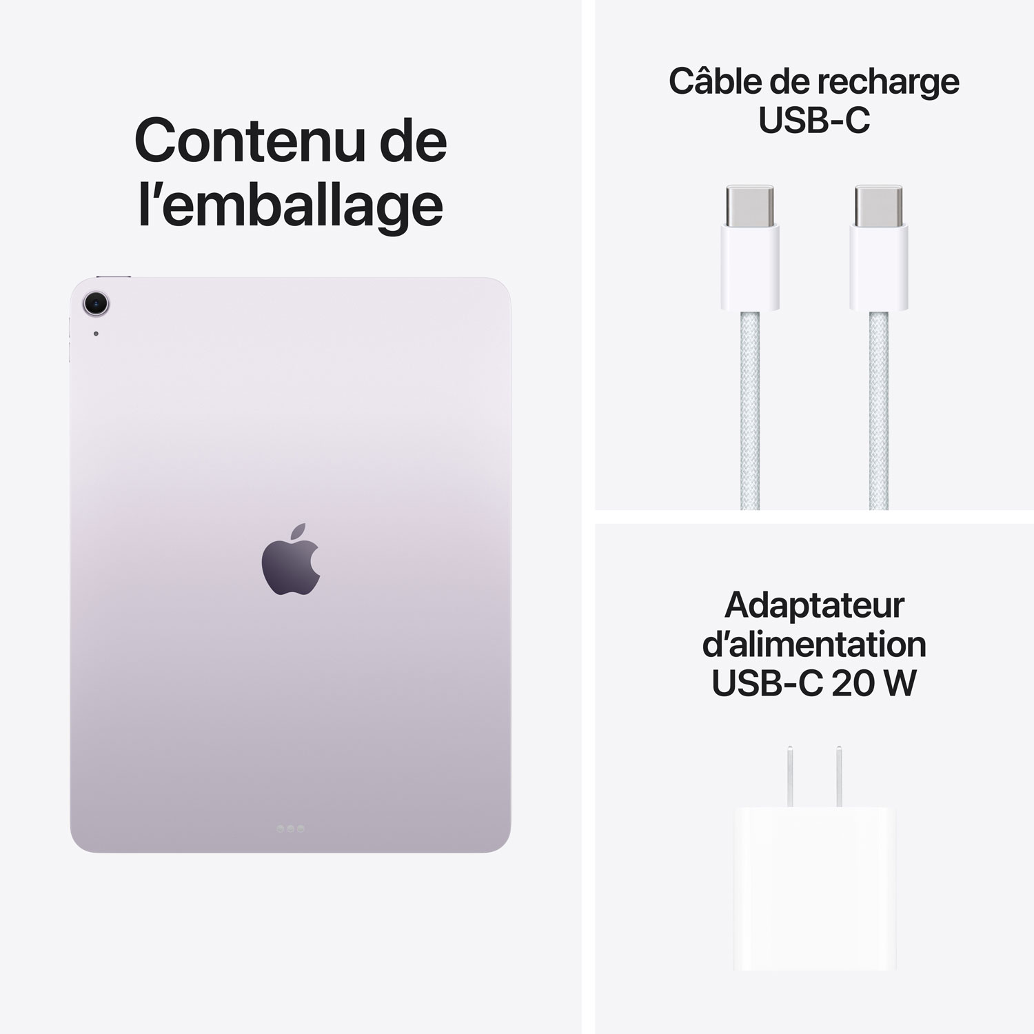iPad Air M3 13 po 128 Go avec Wi-Fi 6E d'Apple - Violet