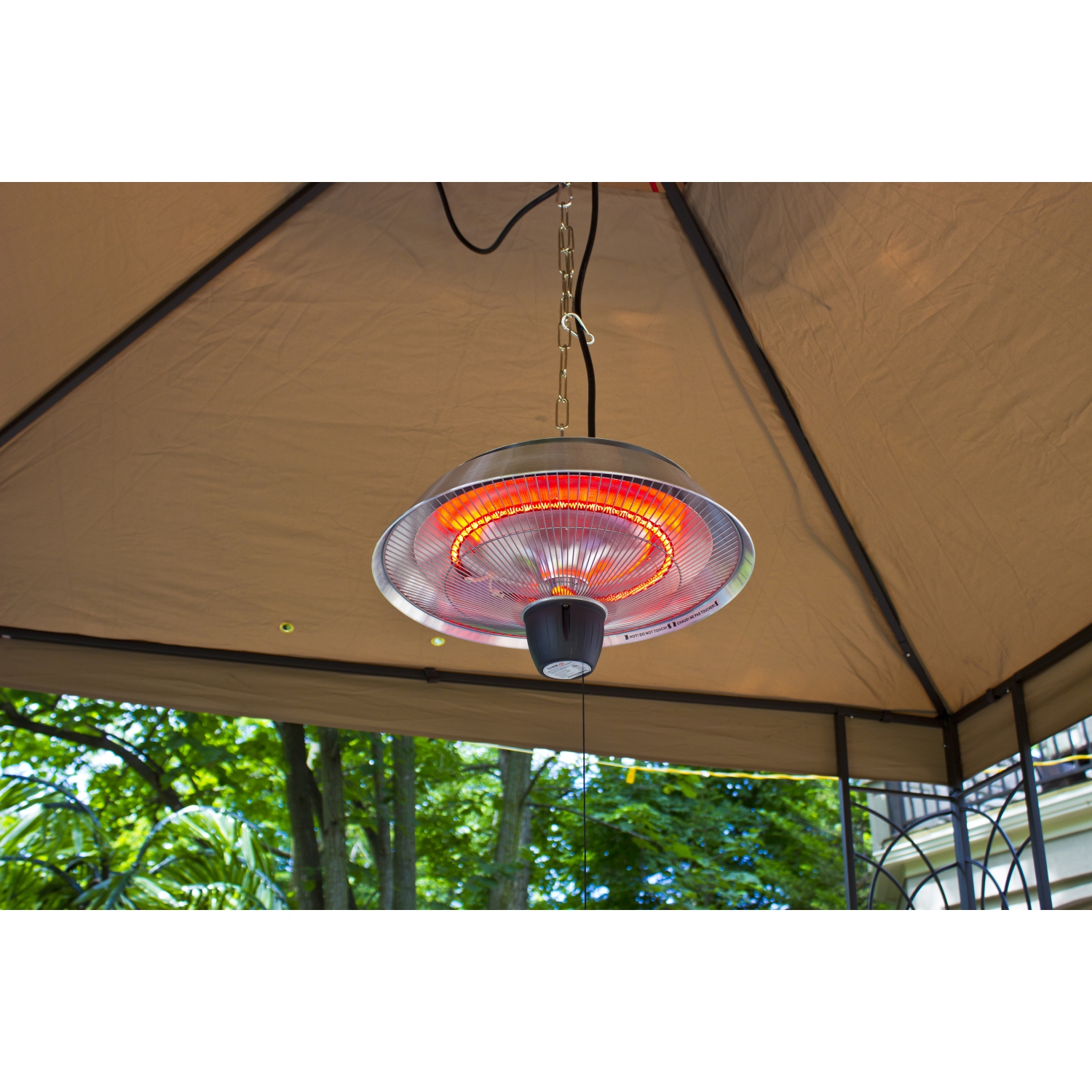 Ener-G+ Electric Outdoor Gazebo Infrared Heater - Silver