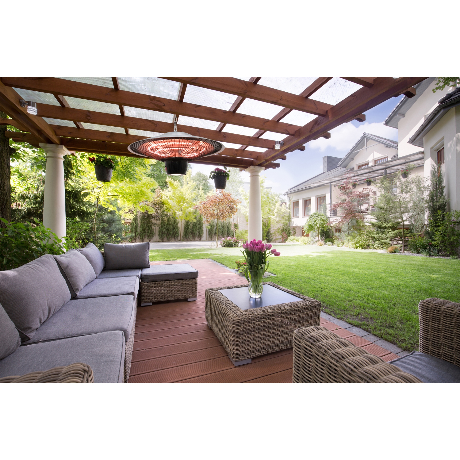 Radiateur de patio infrarouge suspendu de Westinghouse - 5100&nbsp;BTU - Noir