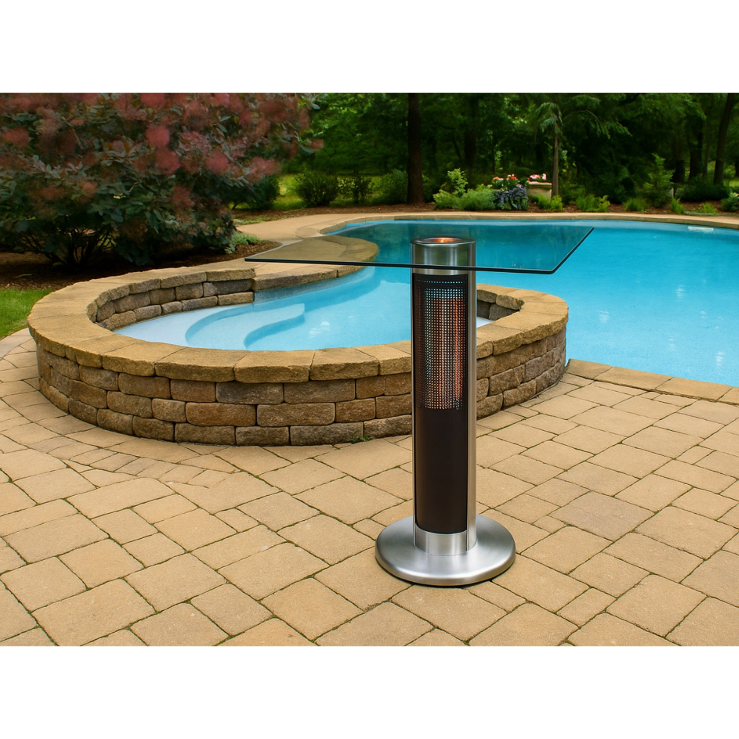 Table chauffante électrique infrarouge pour l'extérieur d'EnerG+ - 5100&nbsp;BTU