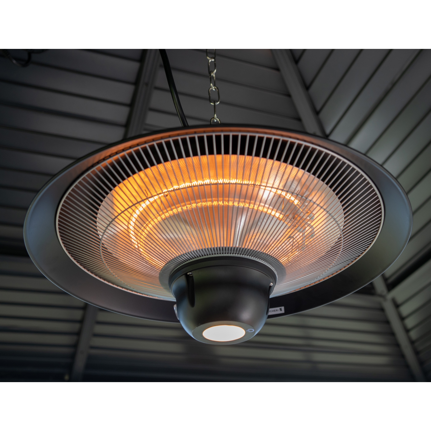 EnerG+ HEA-21522 Hanging Electric Infrared Heater - 5,100 BTU - Black