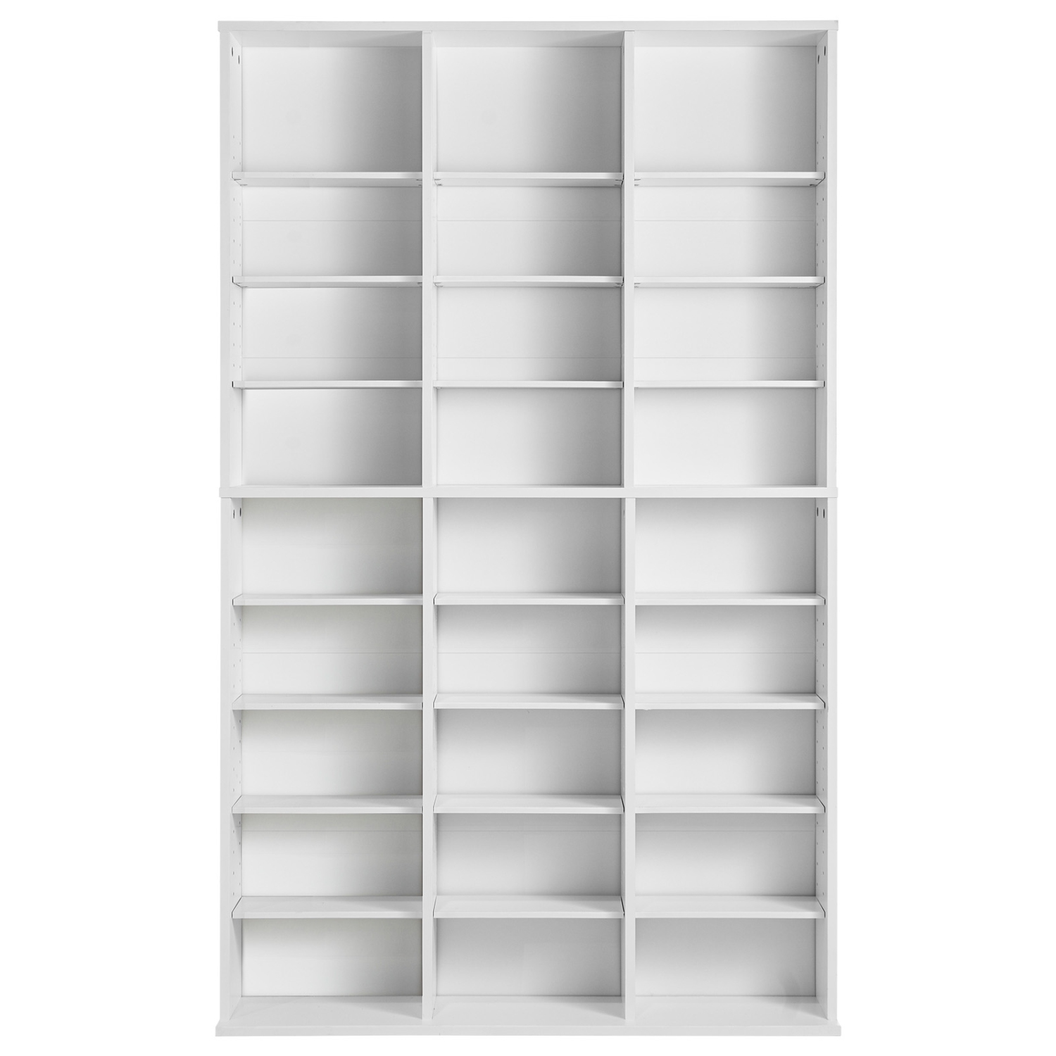 VEVOR Media Storage Cabinet, 9-layer DVD Shelf Holds up to 756 CDs, Adjustable CD Shelves 27 Compartments, Protects & Organizes Music,