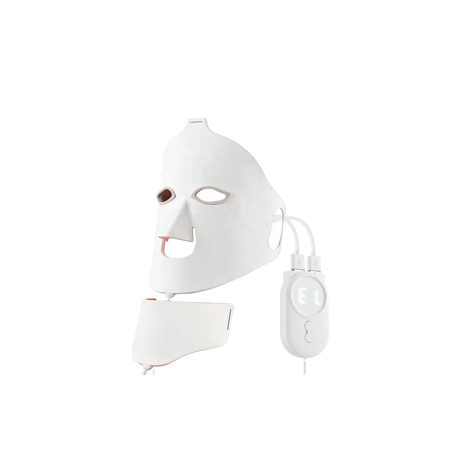 Masque thérapeutique de la lumière pour le visage 7 Color LED，Masque de thérapie de la lumière rouge pour le visage et le cou Appareil de beauté pour