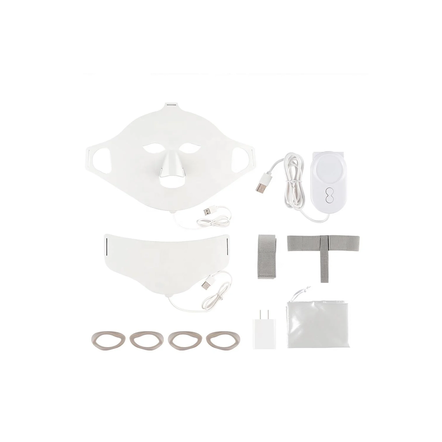 Masque thérapeutique de la lumière pour le visage 7 Color LED，Masque de thérapie de la lumière rouge pour le visage et le cou Appareil de beauté pour