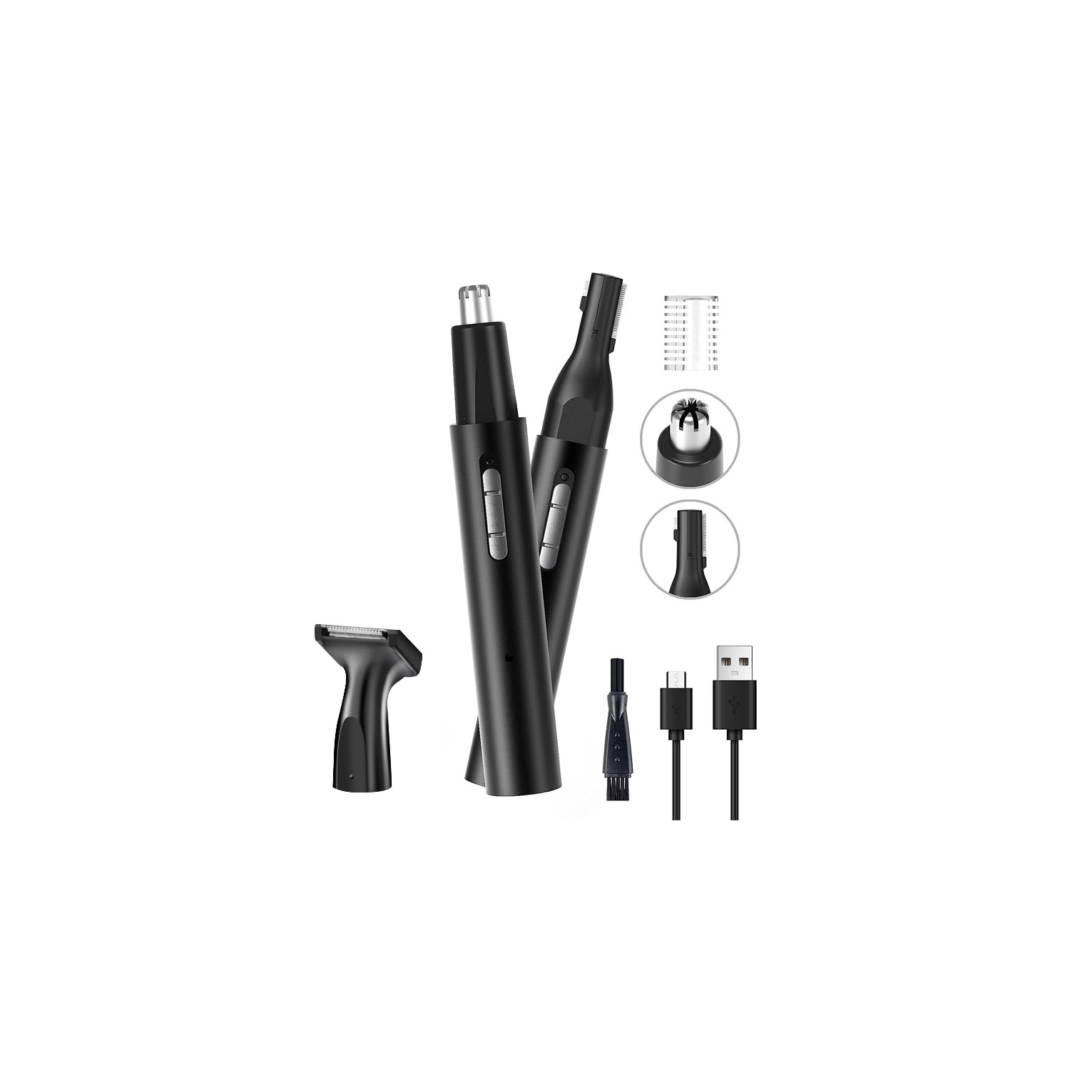 Tondeuse pour poils de nez pour hommes Femmes,Utilisation à domicile Tondeuse pour poils d'oreilles de nez,Ensemble de tondeuse rechargeable pour