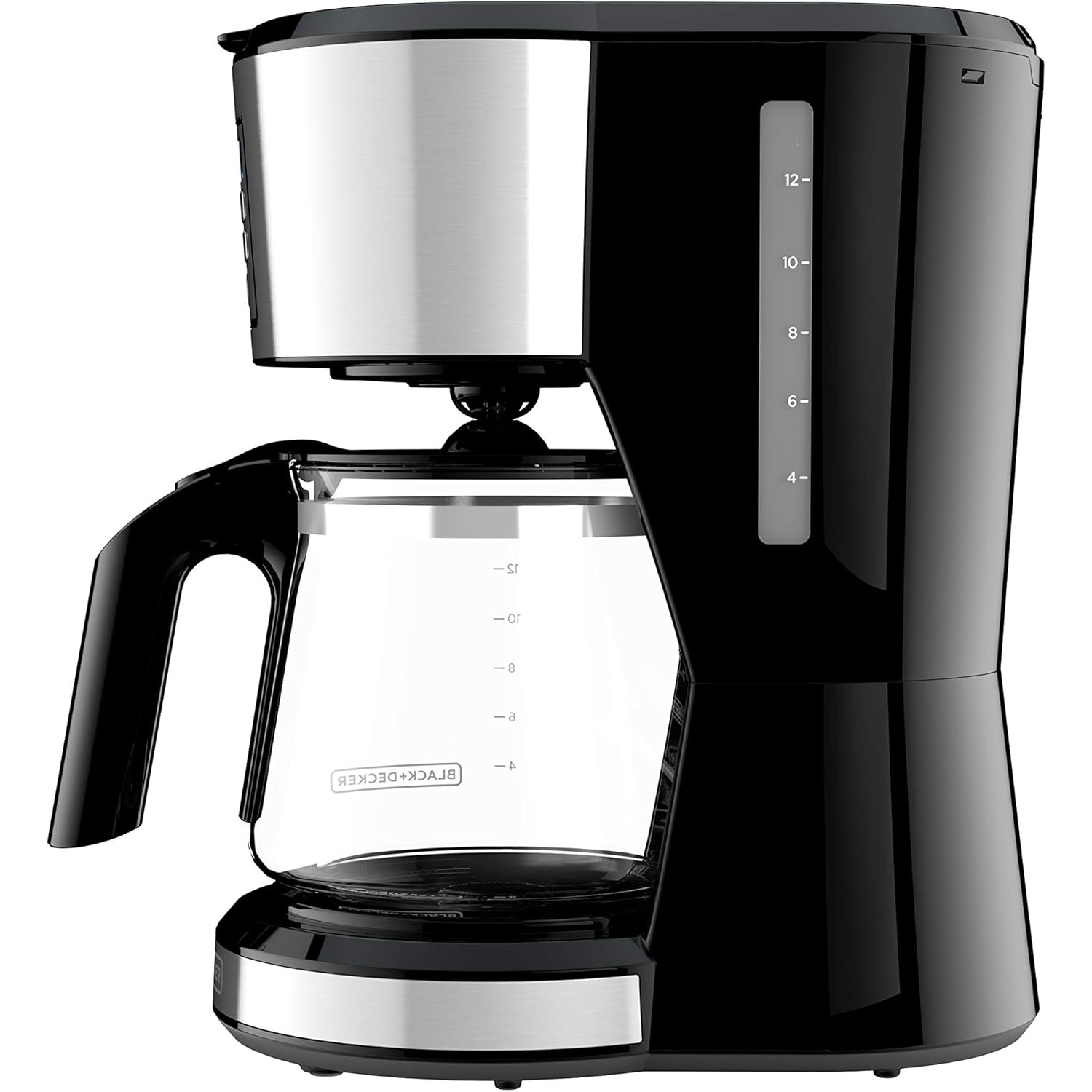 BLACK+DECKER 12-Cup Programmable Coffee Maker, Stainless Steel- Silver