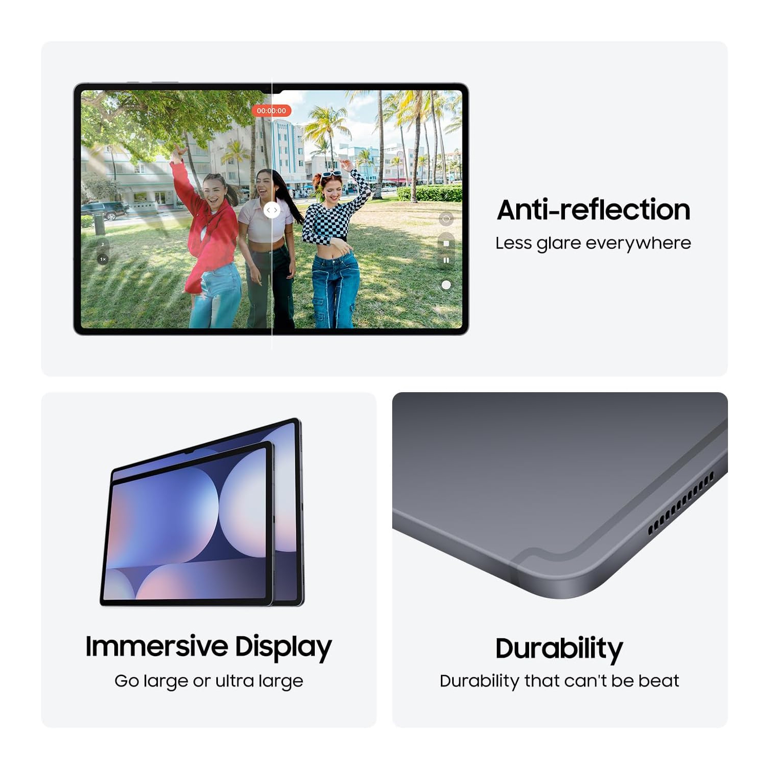 Refurbished - Samsung Galaxy Tab S10 Ultra Gray 256GB - AI Tablet, 14.6", AMOLED 2X, Anti-Reflection, 420 Nits, Vapor Chamber, S Pen Included -