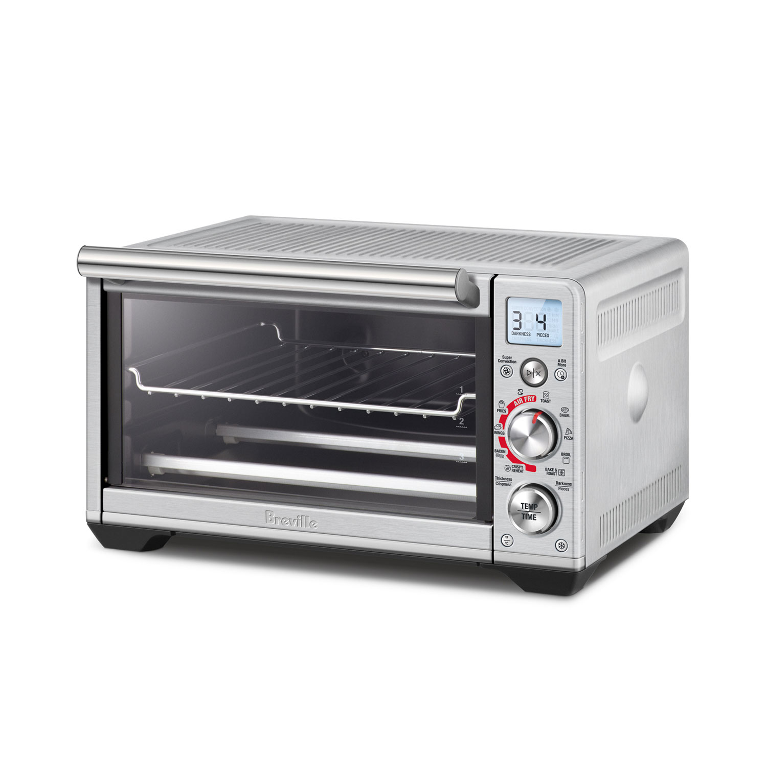 Four à convection de comptoir compact avec friture à air chaud Smart Oven de Breville - Acier inoxydable brossé