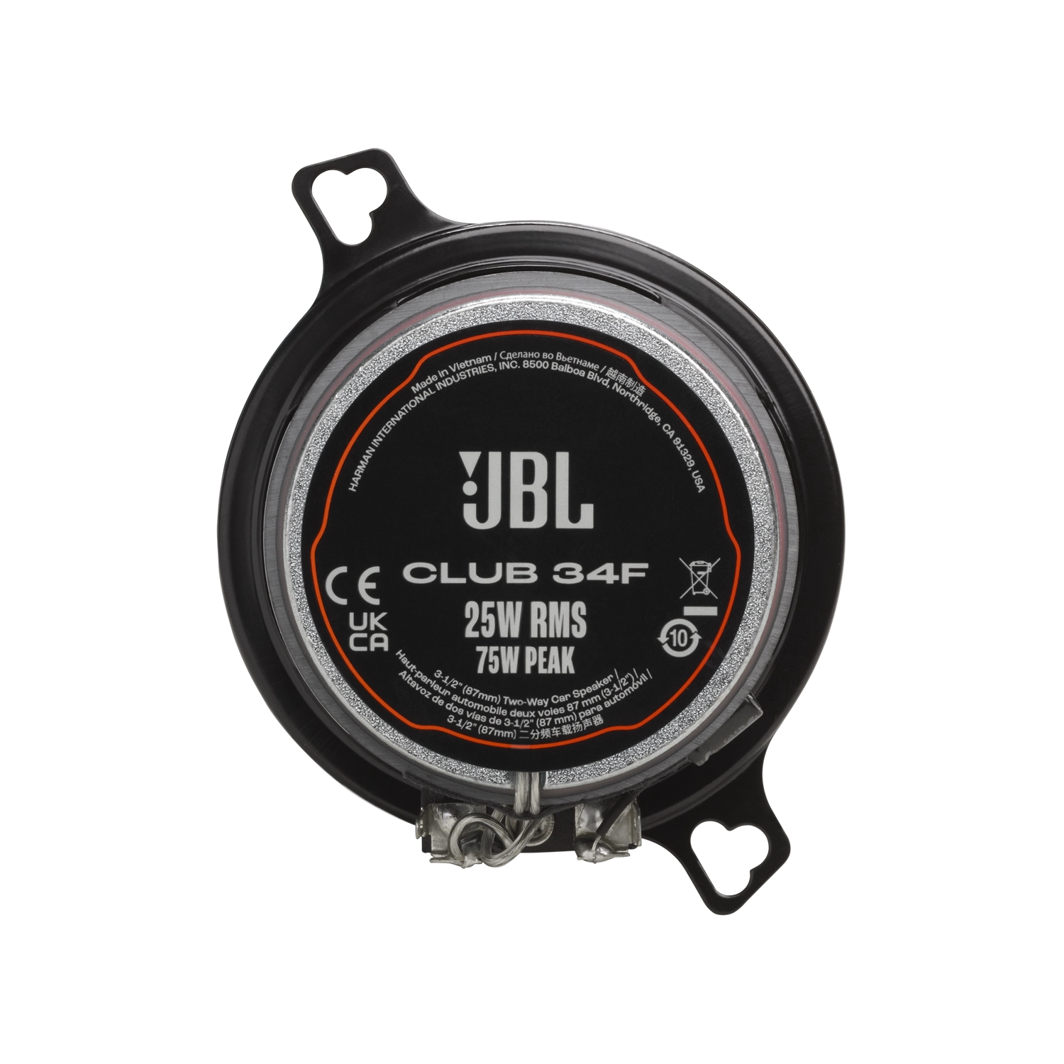 JBL Club 34F Club Series 3-1/2" 25W RMS 2-Way Car Speakers