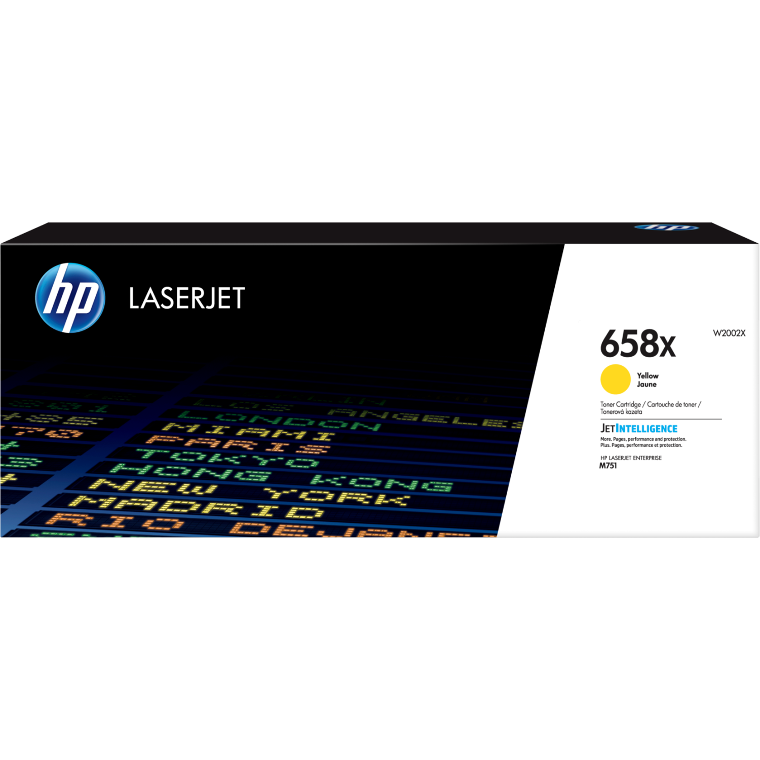 HP 658X High Yield Yellow Original LaserJet Toner Cartridge -