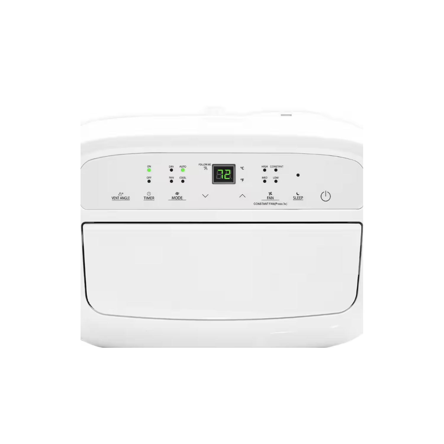 Refurbished Good- Toshiba PD1213CWRU 8,000 BTU Portable Air Conditioner with Dehumidifier, White