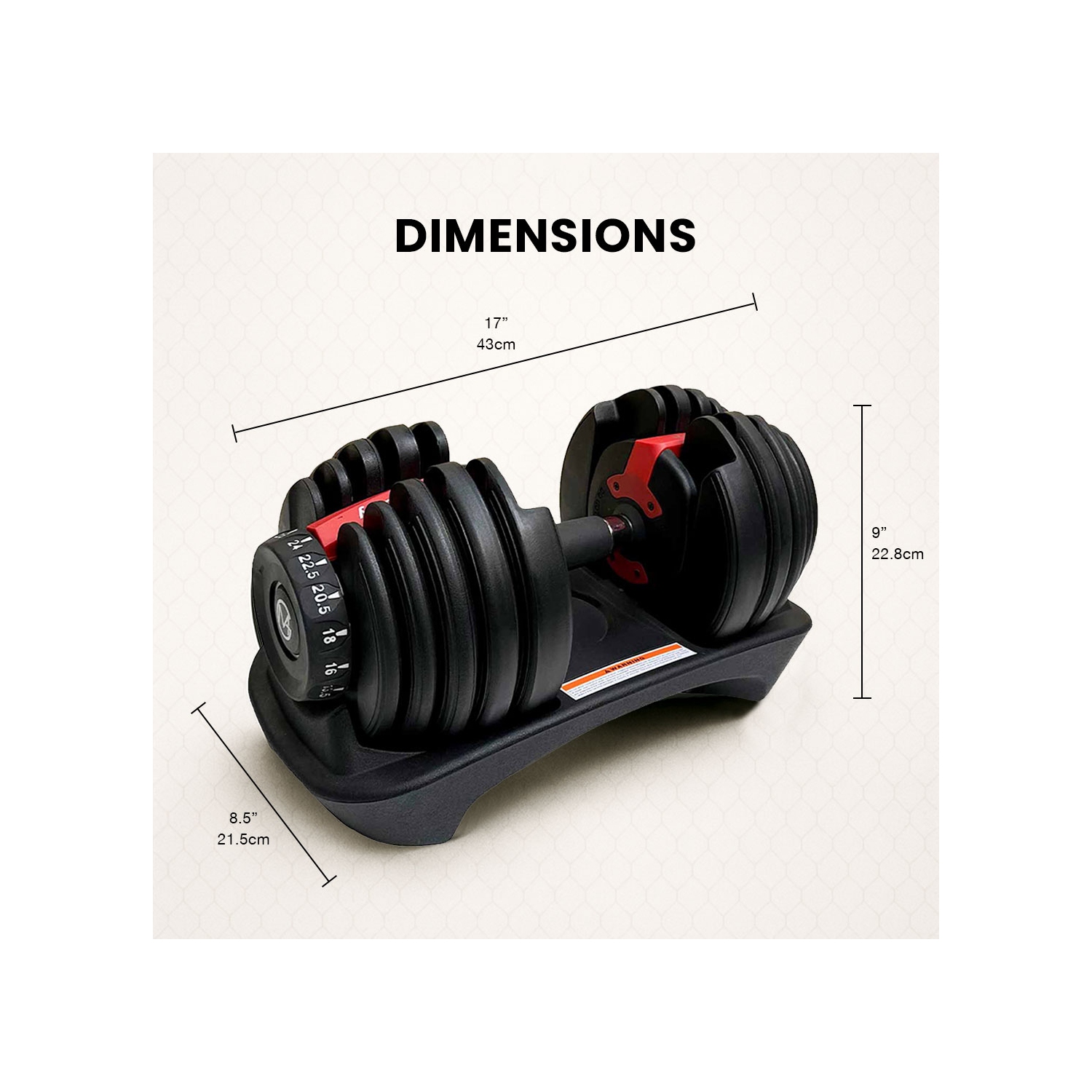 Haltères réglables MotionGrey 5-52.5 LB avec poignée et convertisseur haute résistance - Support pour haltères, accessoire pour haltères, corde à