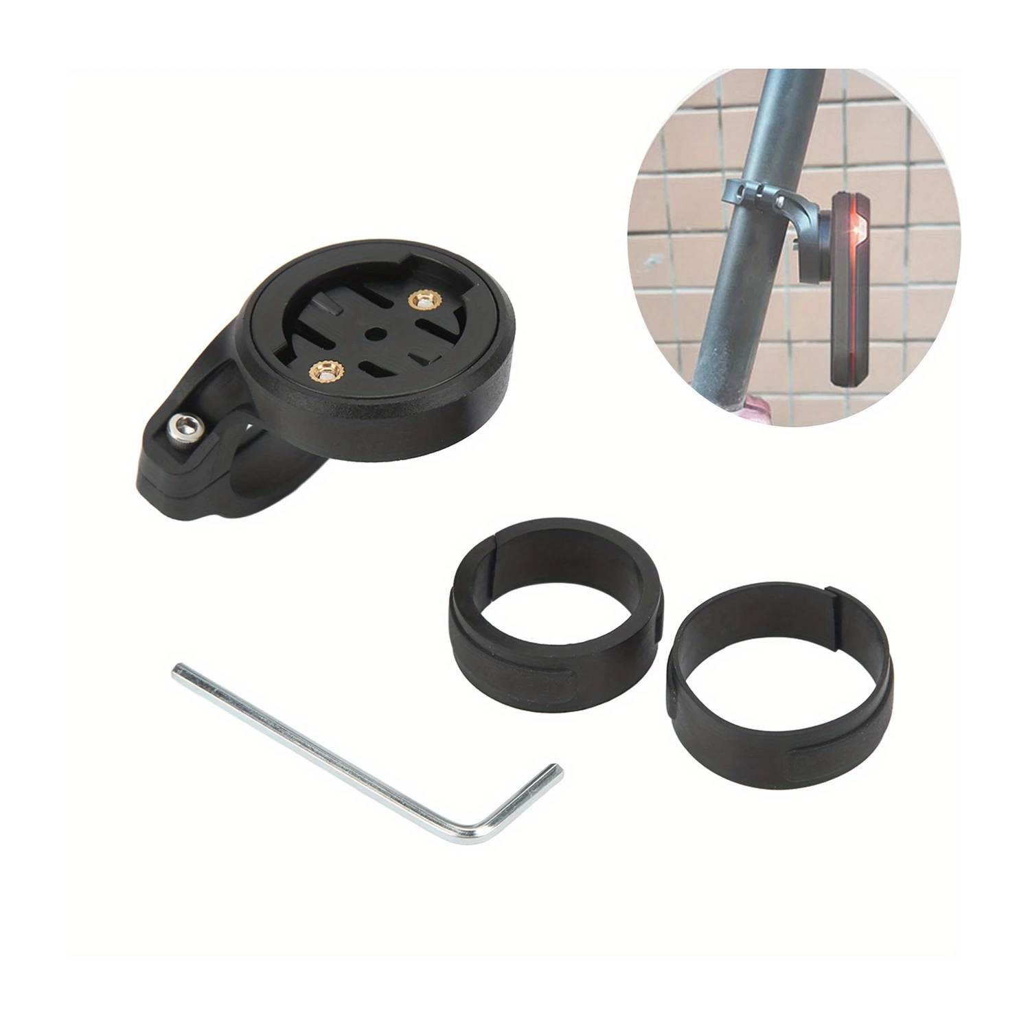 Montre intelligente rouge, support pour feu arrière de vélo et capteur de pédale de vélo électrique