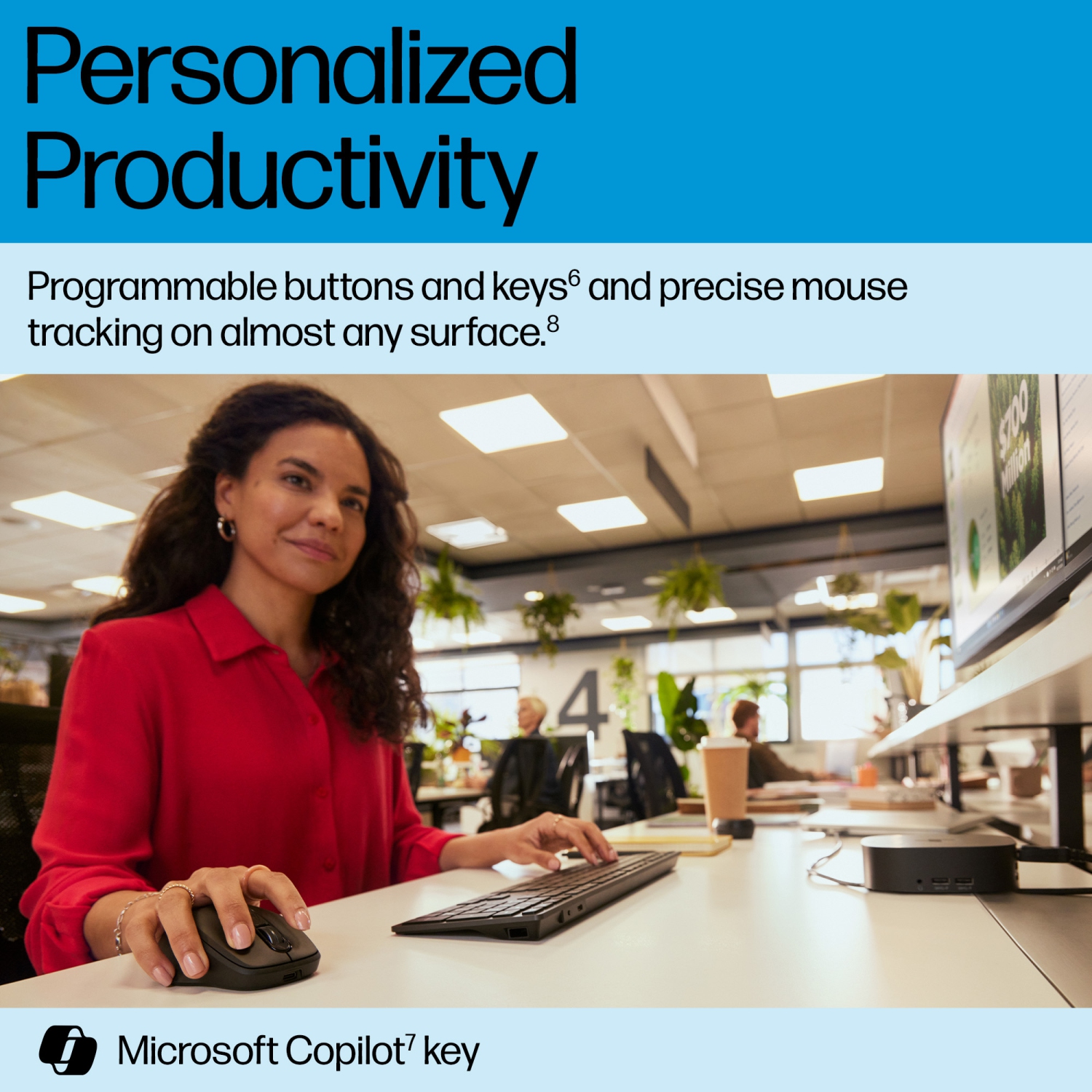 HP 725 Wireless Optical Keyboard and Mouse Combo -