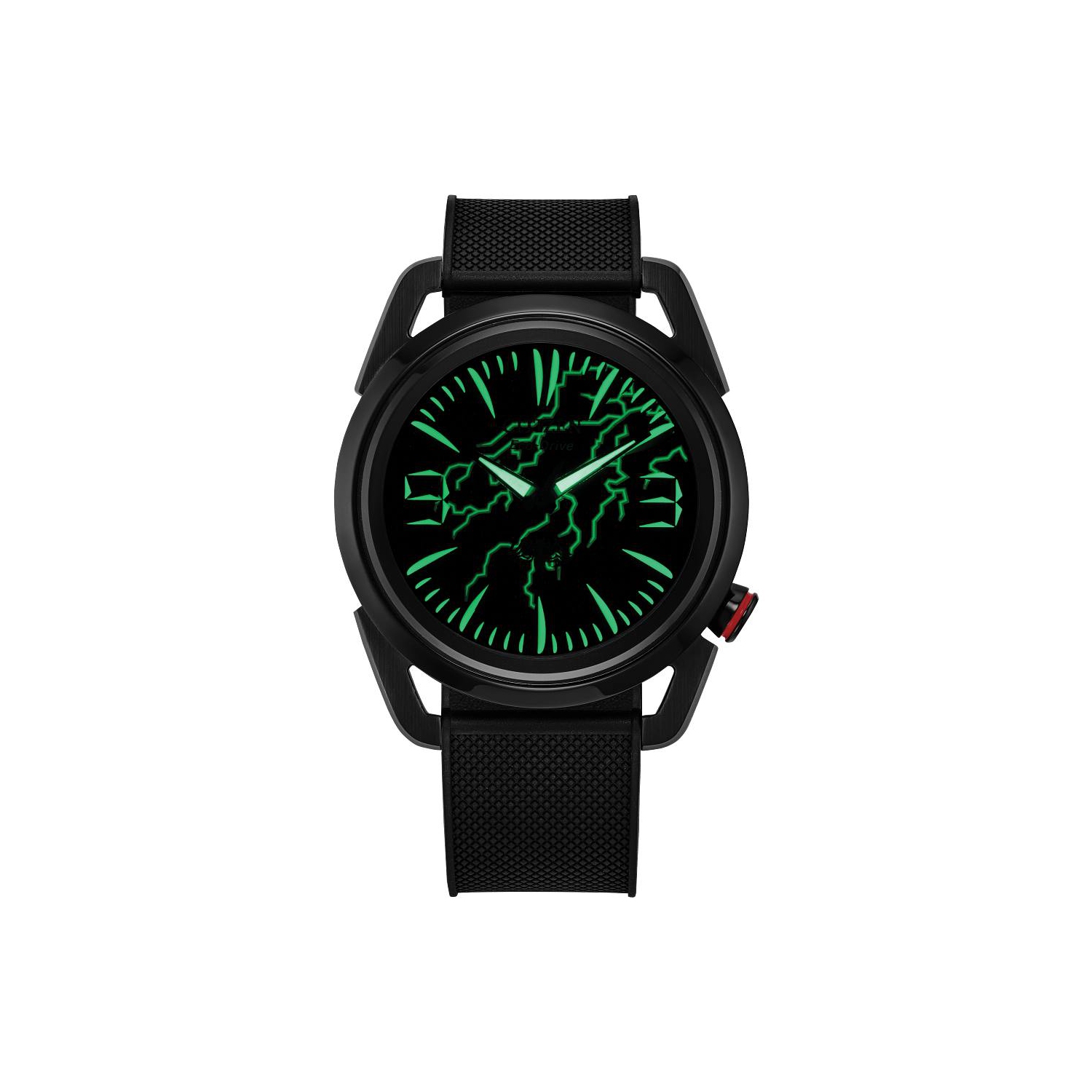 Marvel - Venom «&nbsp;léthal Protector&nbsp;» boîtier Eco-Drive montre 42&nbsp;mm inox noir bracelet polyuréthane noir/cadran noir