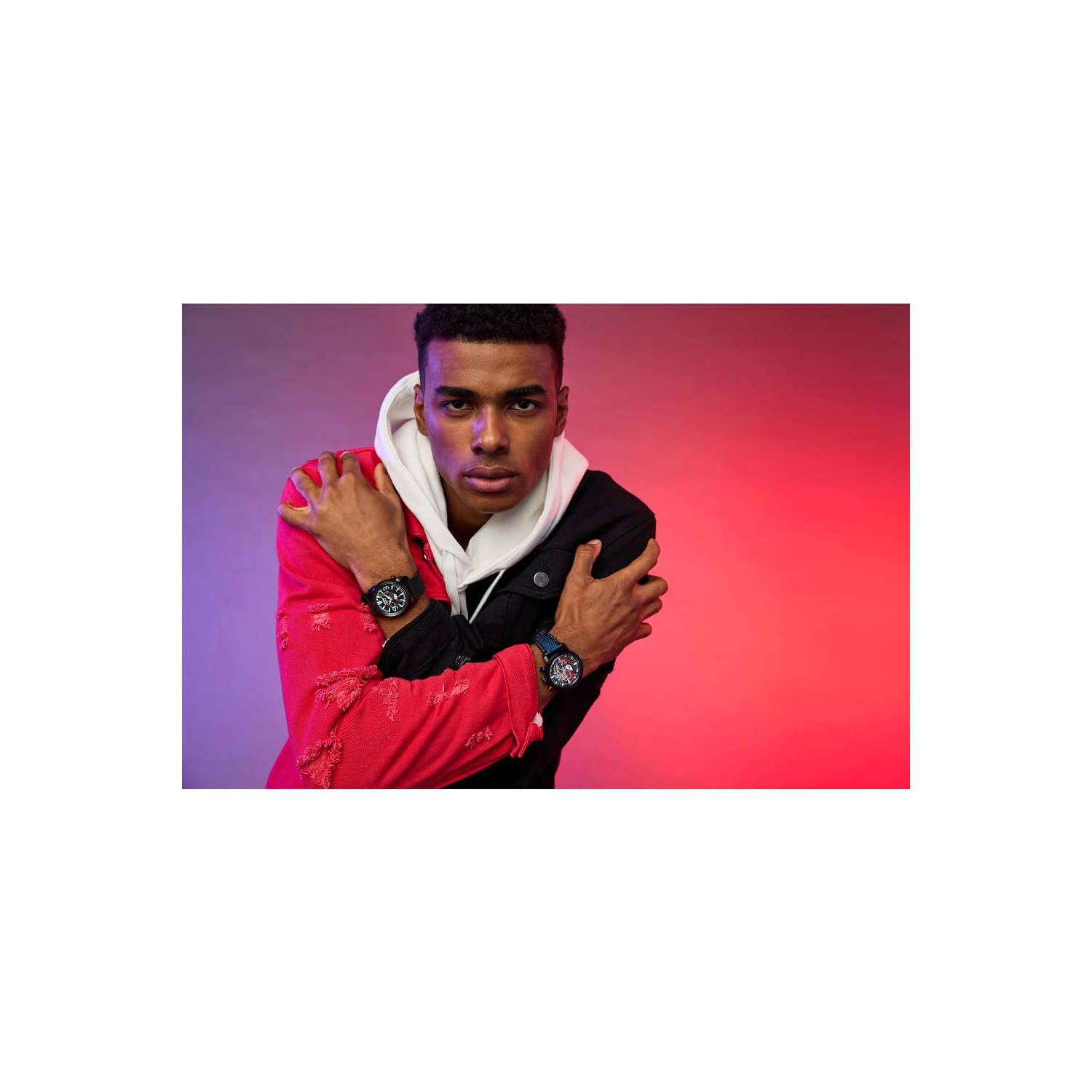 Marvel - Venom «&nbsp;léthal Protector&nbsp;» boîtier Eco-Drive montre 42&nbsp;mm inox noir bracelet polyuréthane noir/cadran noir