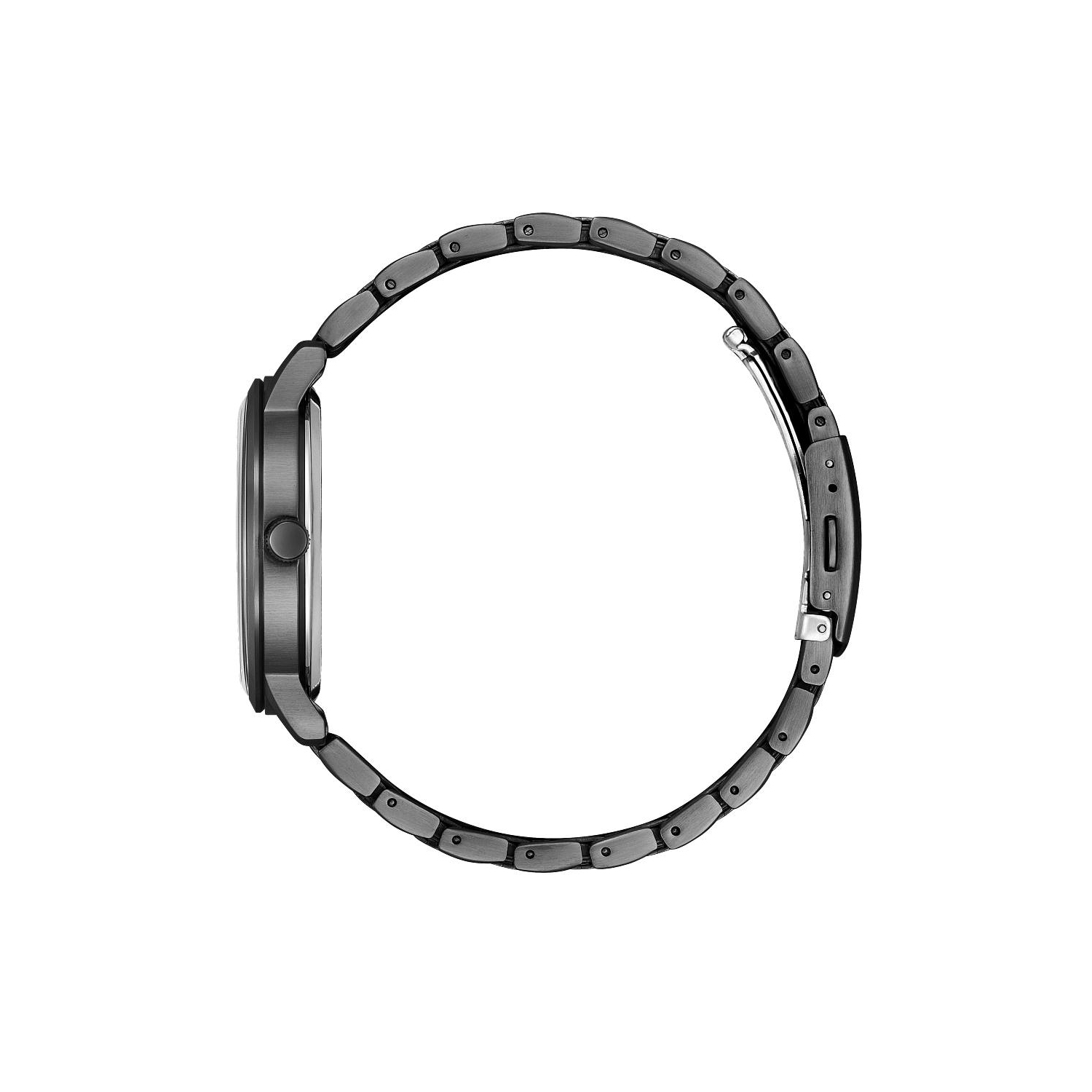 Citizen Mens Garrison Eco-Drive Watch 40mm Black Stainless Steel Case and Bracelet with Black Dial