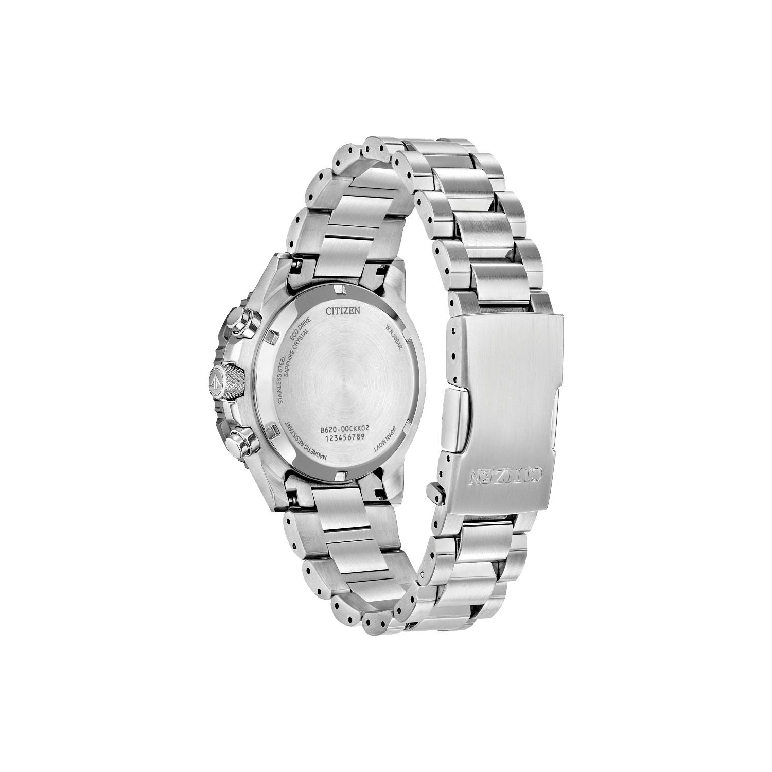 Citizen Mens Promaster Navihawk Eco-Drive Watch 40mm Silver-Tone Stainless Steel Case and Bracelet with Khaki Dial