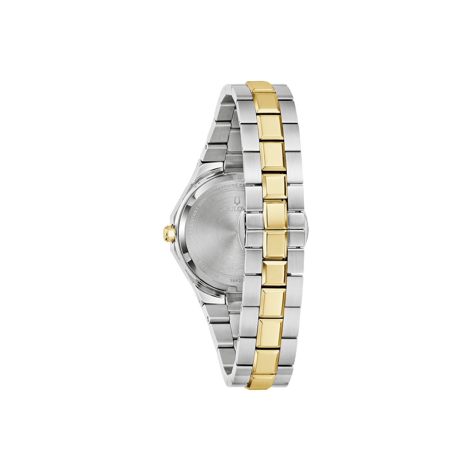 Montre à quartz pour femmes Prestige 32 mm de Bulova avec boîtier et bracelet en acier inoxydable bicolore et cadran blanc