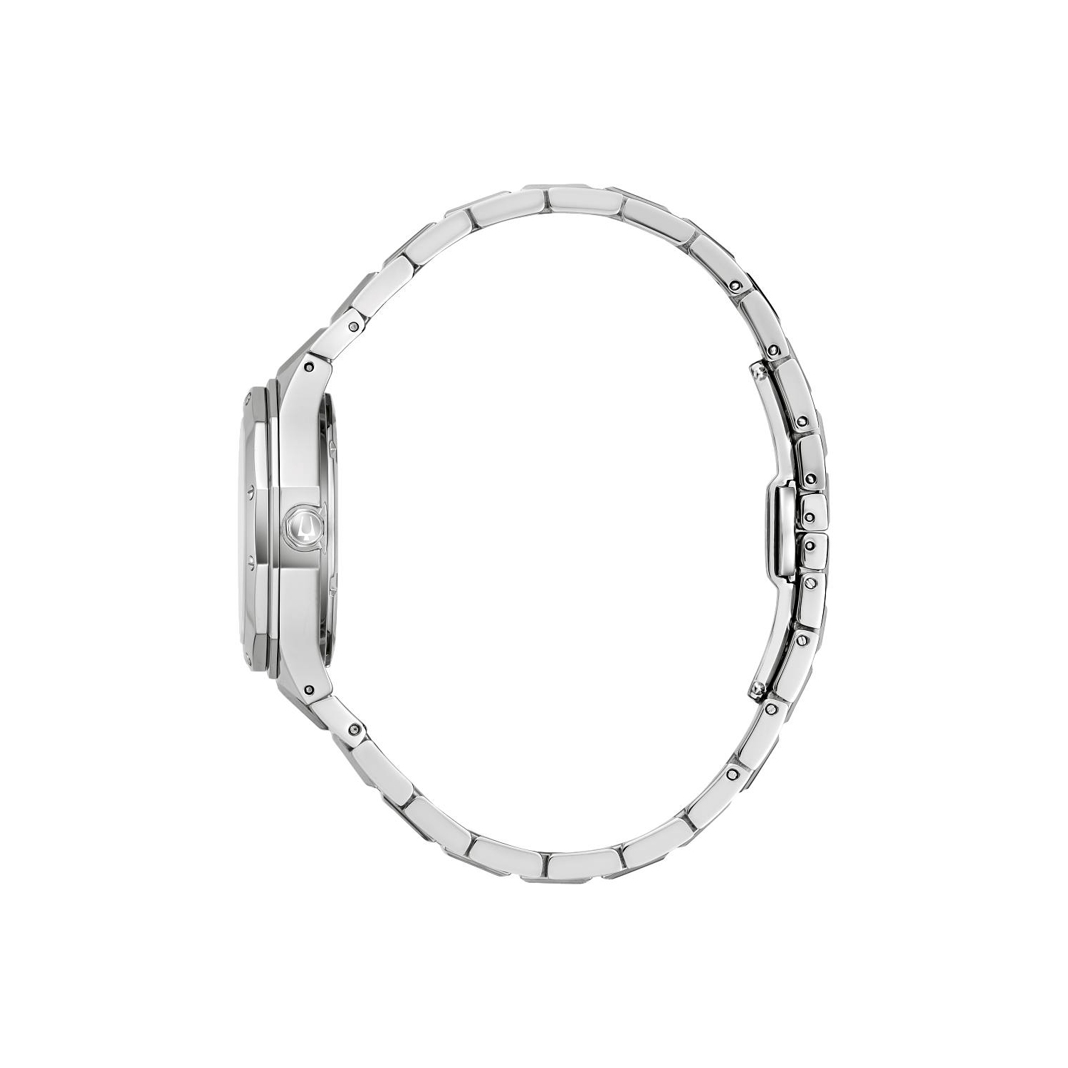 Montre à quartz pour femmes Prestige 32&nbsp;mm de Bulova avec boîtier et bracelet en acier inoxydable argenté et cadran violet