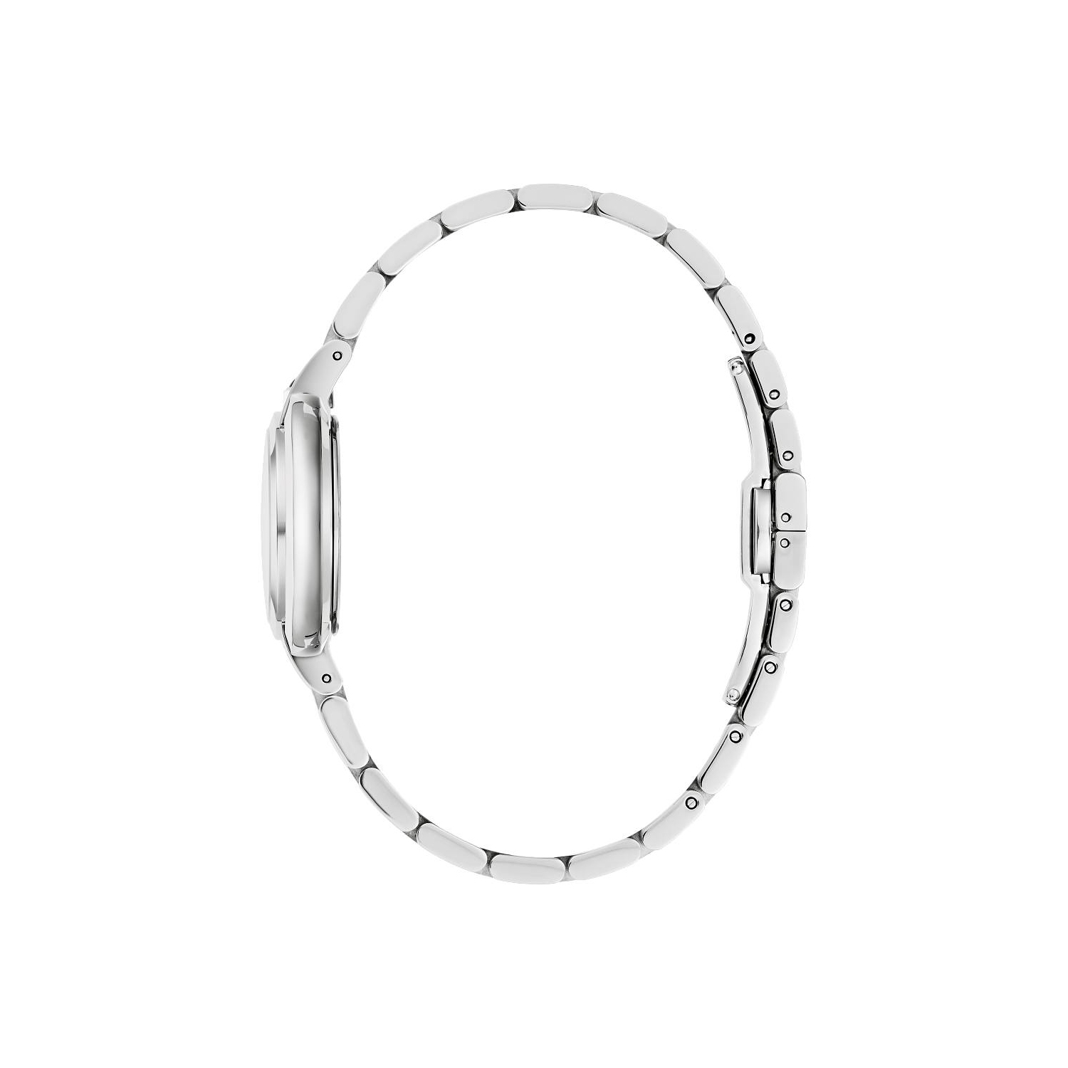 Montre à quartz pour femmes Rubaiyat de Bulova 30,5&nbsp;mm avec boîtier et bracelet en acier inoxydable argenté et cadran nacré rose