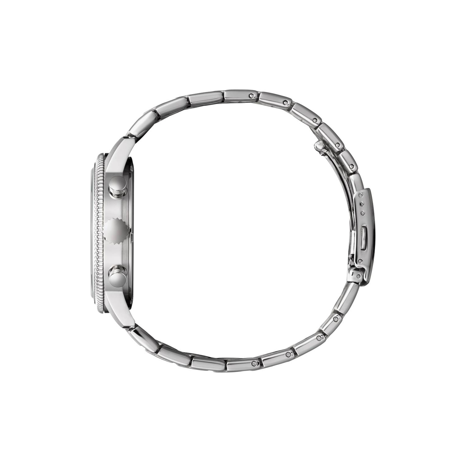 Montre sport décontractée pour hommes Eco-Drive 42&nbsp;mm de Citizen boîtier et bracelet en inox argenté et cadran vert