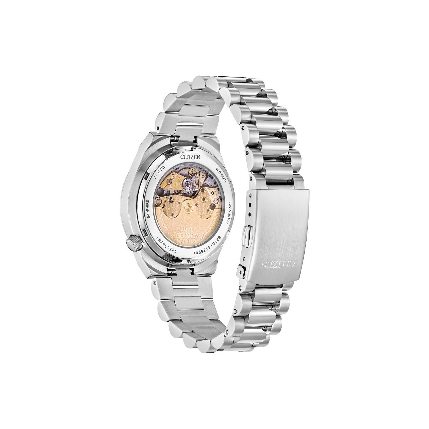 Citizen Unisex Tsuyosa 37Mm Automatic Watch 37mm Silver-Tone Stainless Steel Case and Bracelet with Pink Dial