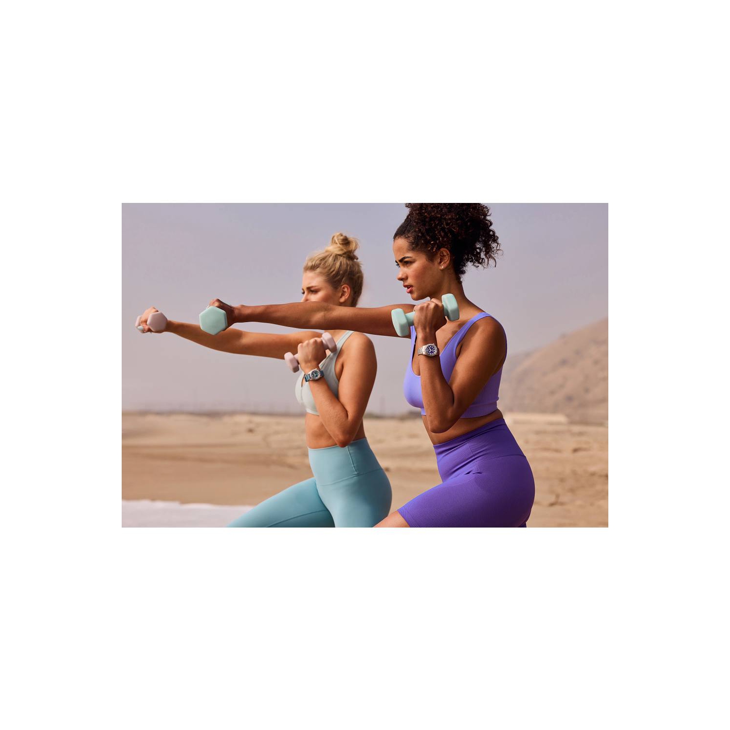 Montre pour femmes Promaster Dive Eco-Drive 36,5 mm avec boîtier et bracelet en acier inoxydable argenté et cadran violet de Citizen